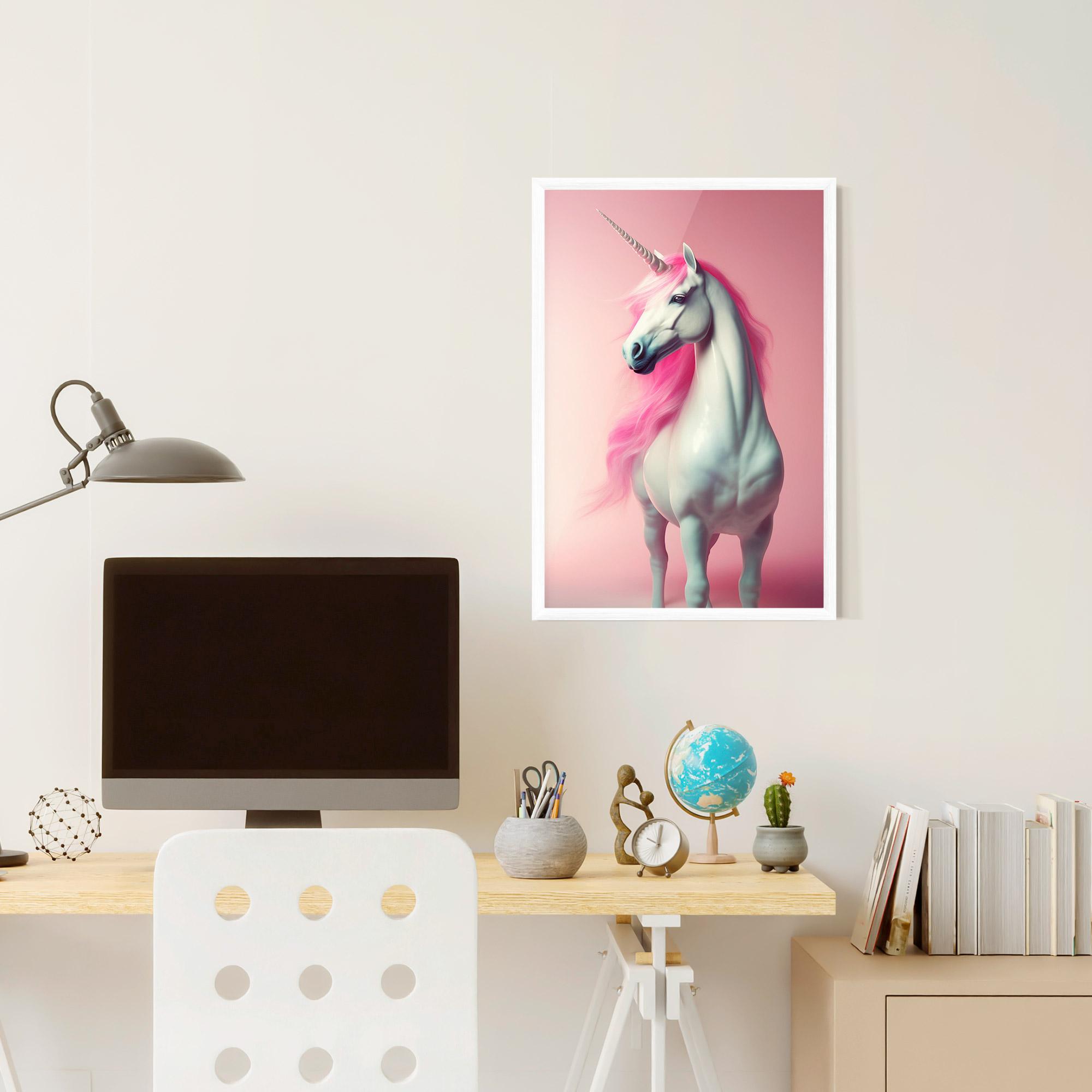 Keretezett Poszter Pink Unicorn mockup 6