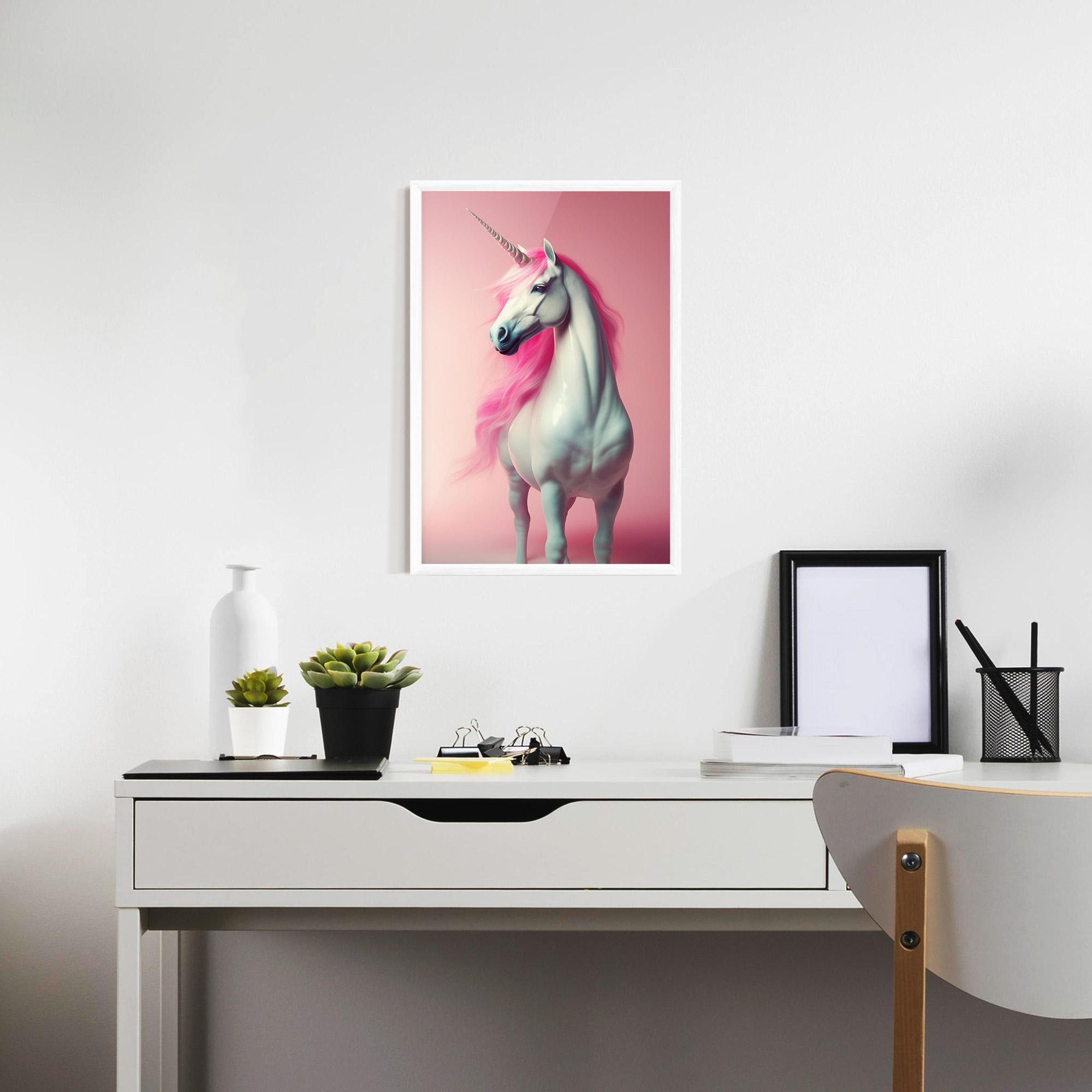 Keretezett Poszter Pink Unicorn mockup 7