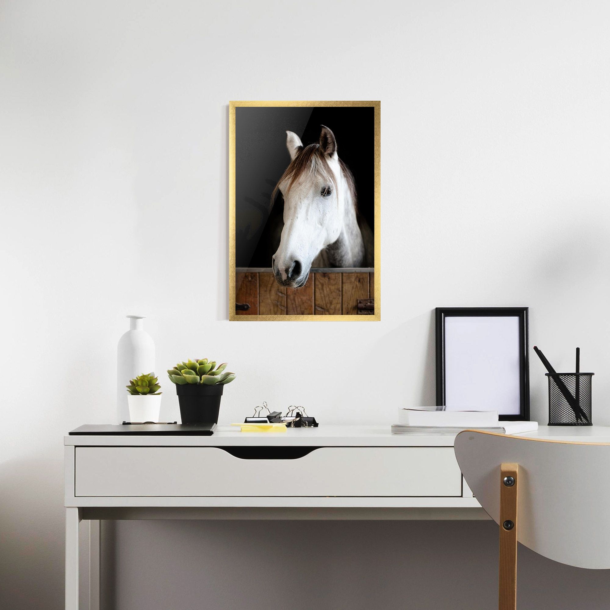 Grey Horse Head mockup 7