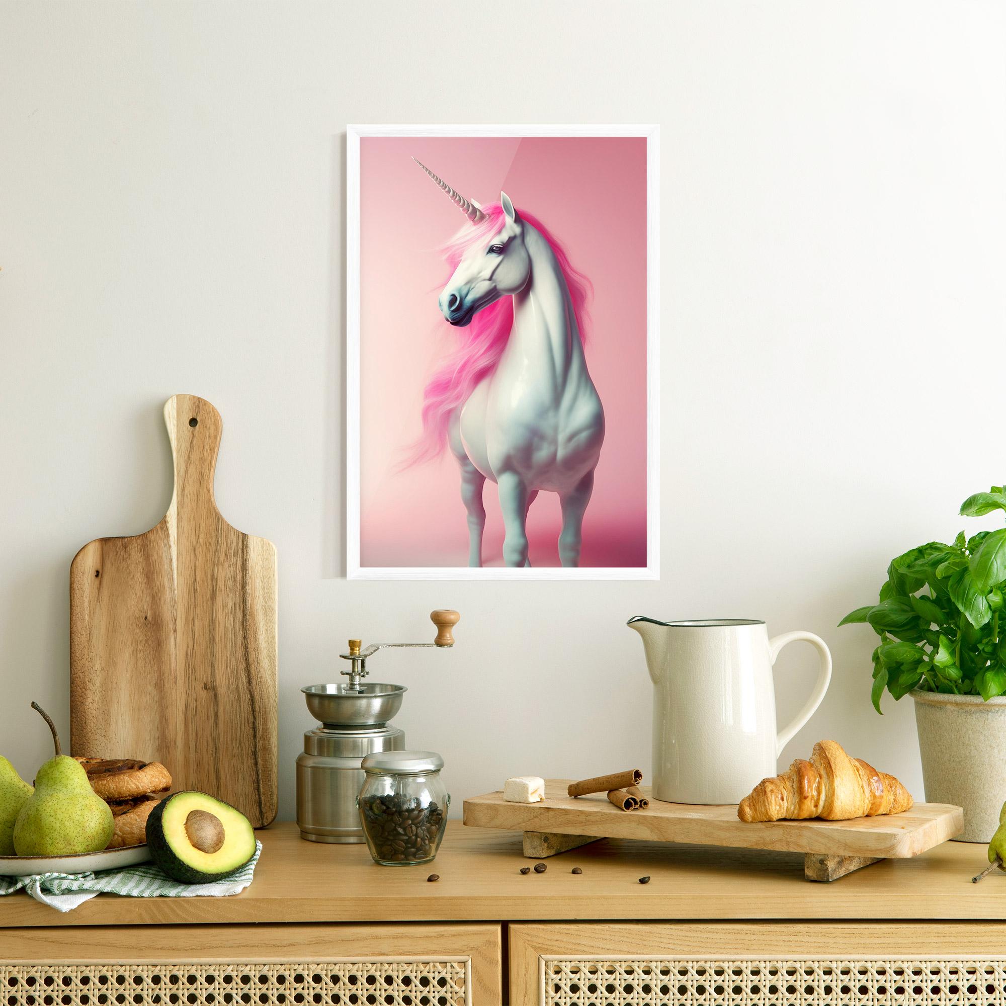 Keretezett Poszter Pink Unicorn mockup 8