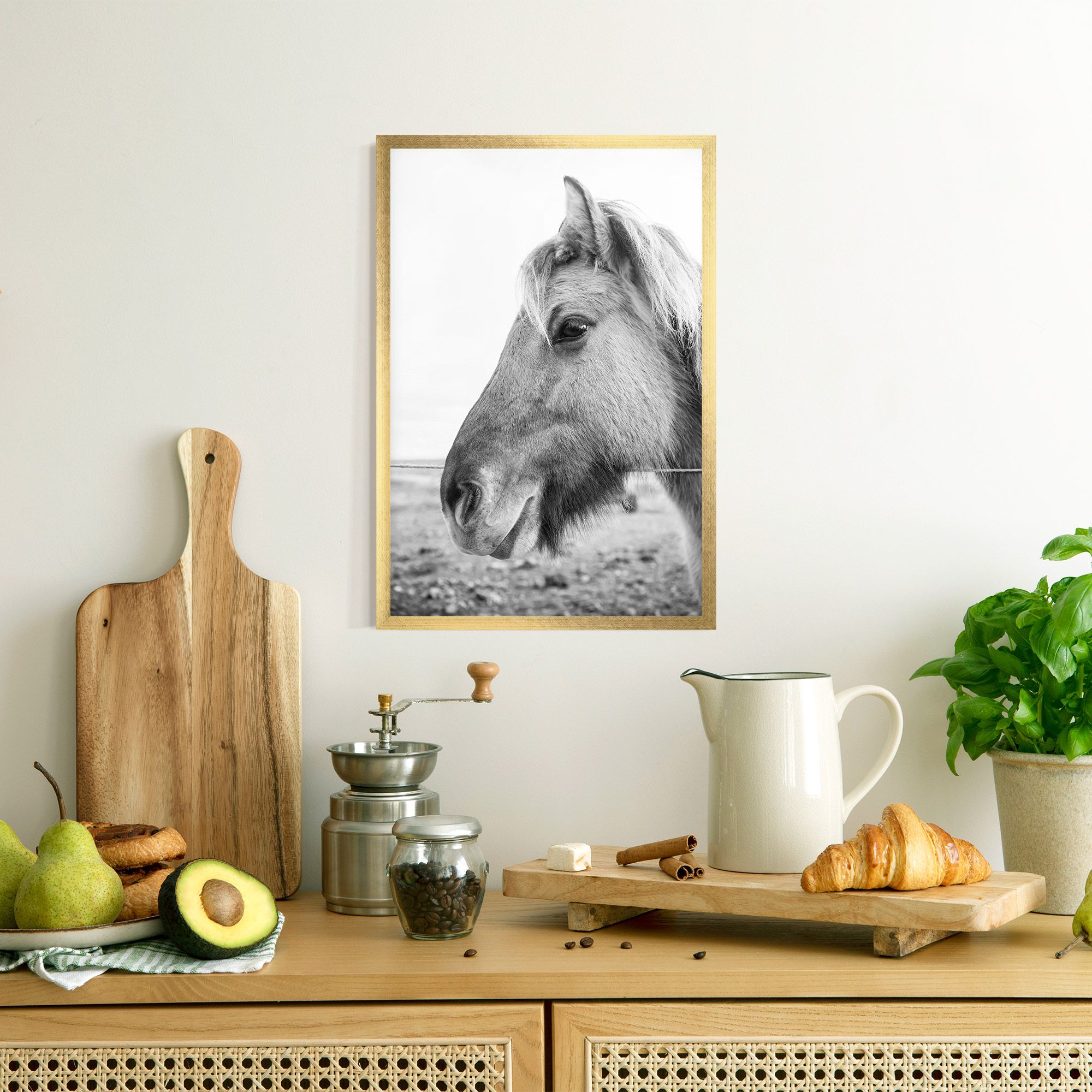 Gray Horse Head mockup 8