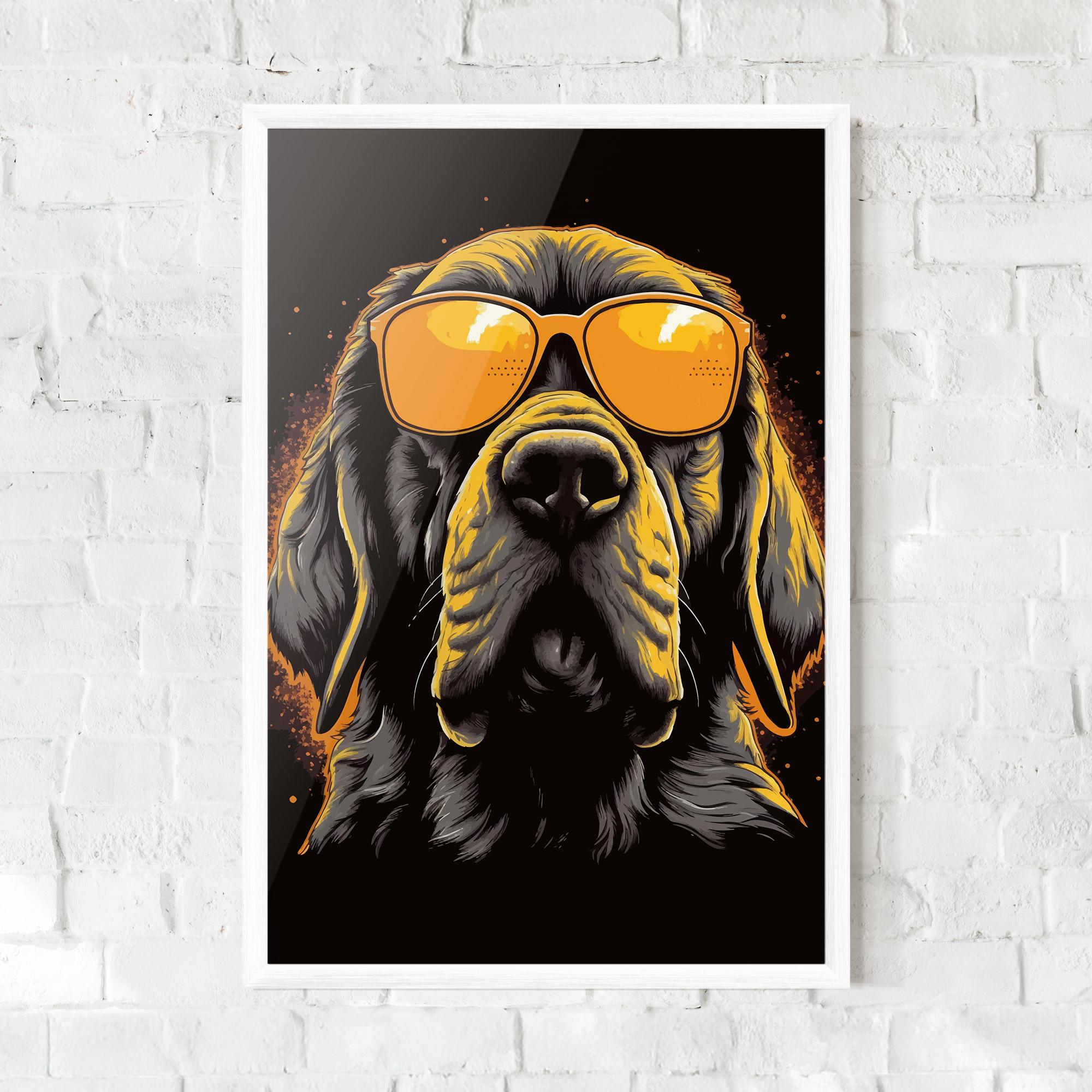 Keretezett Poszter Coolest Dog mockup 0