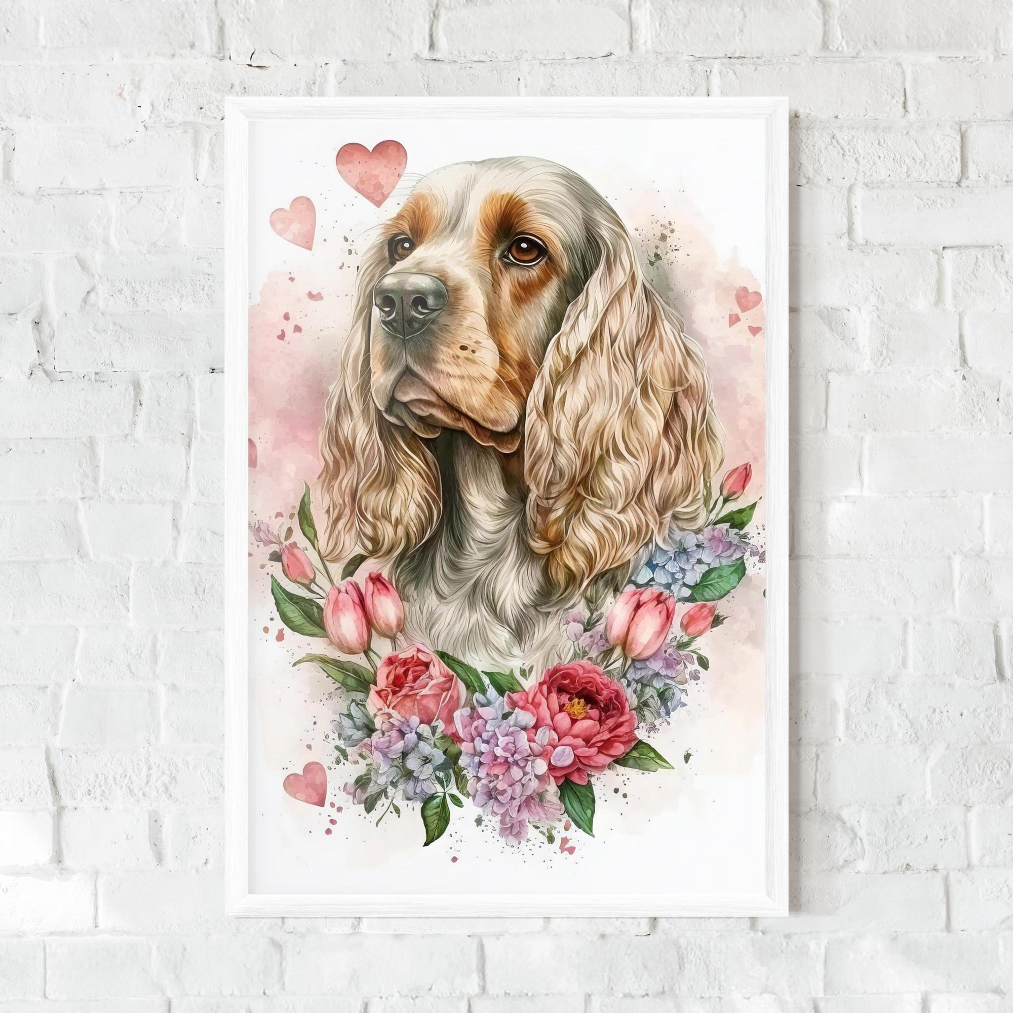Keretezett Poszter Cute Little Cocker mockup 0