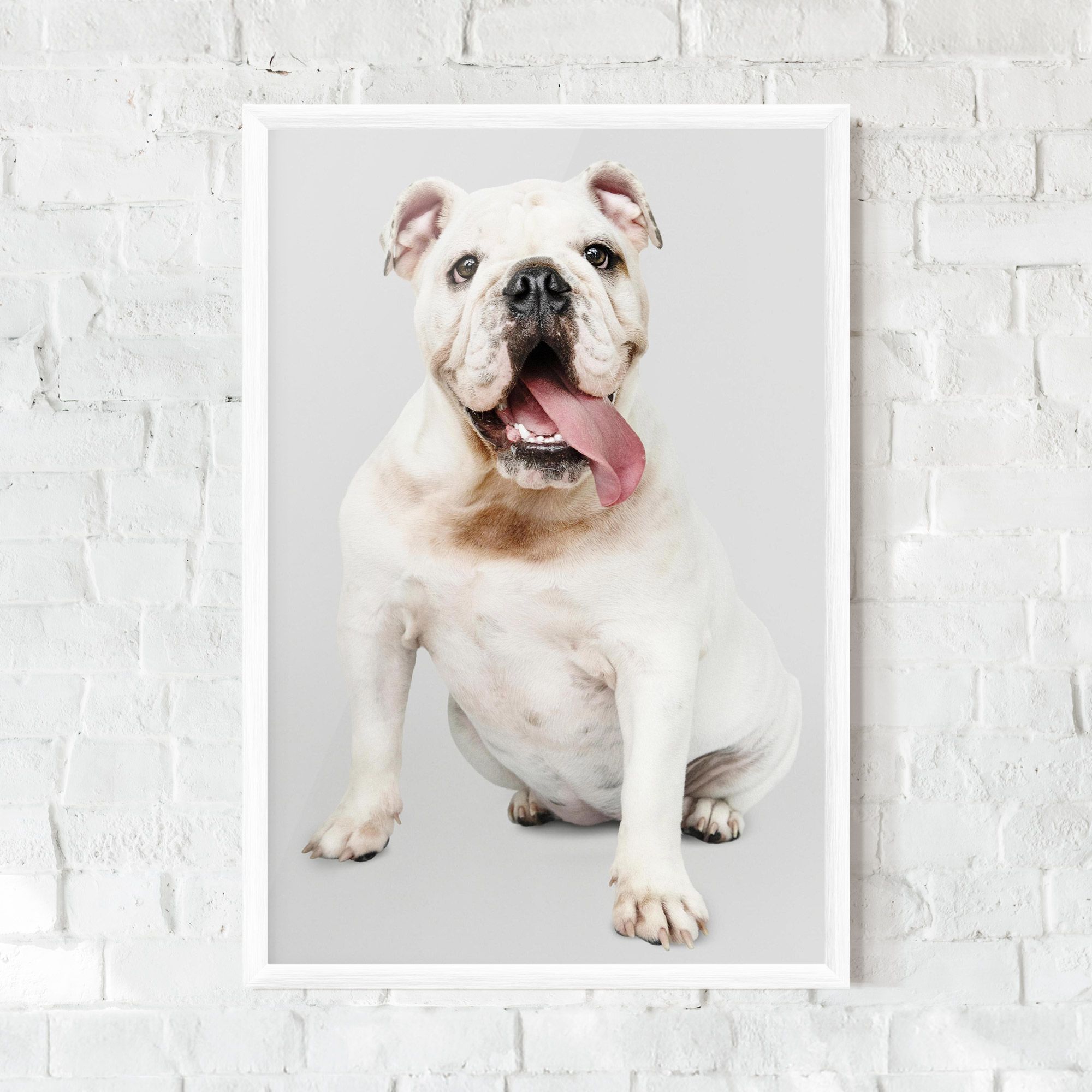 Happy White Dog mockup 0