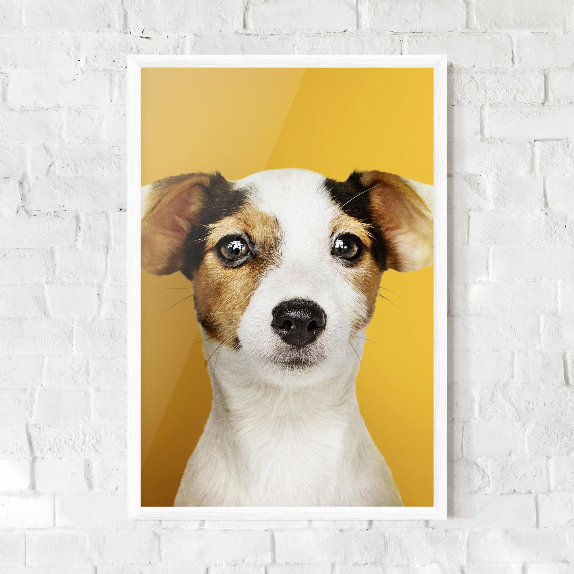Puppy On Yellow mockup 0
