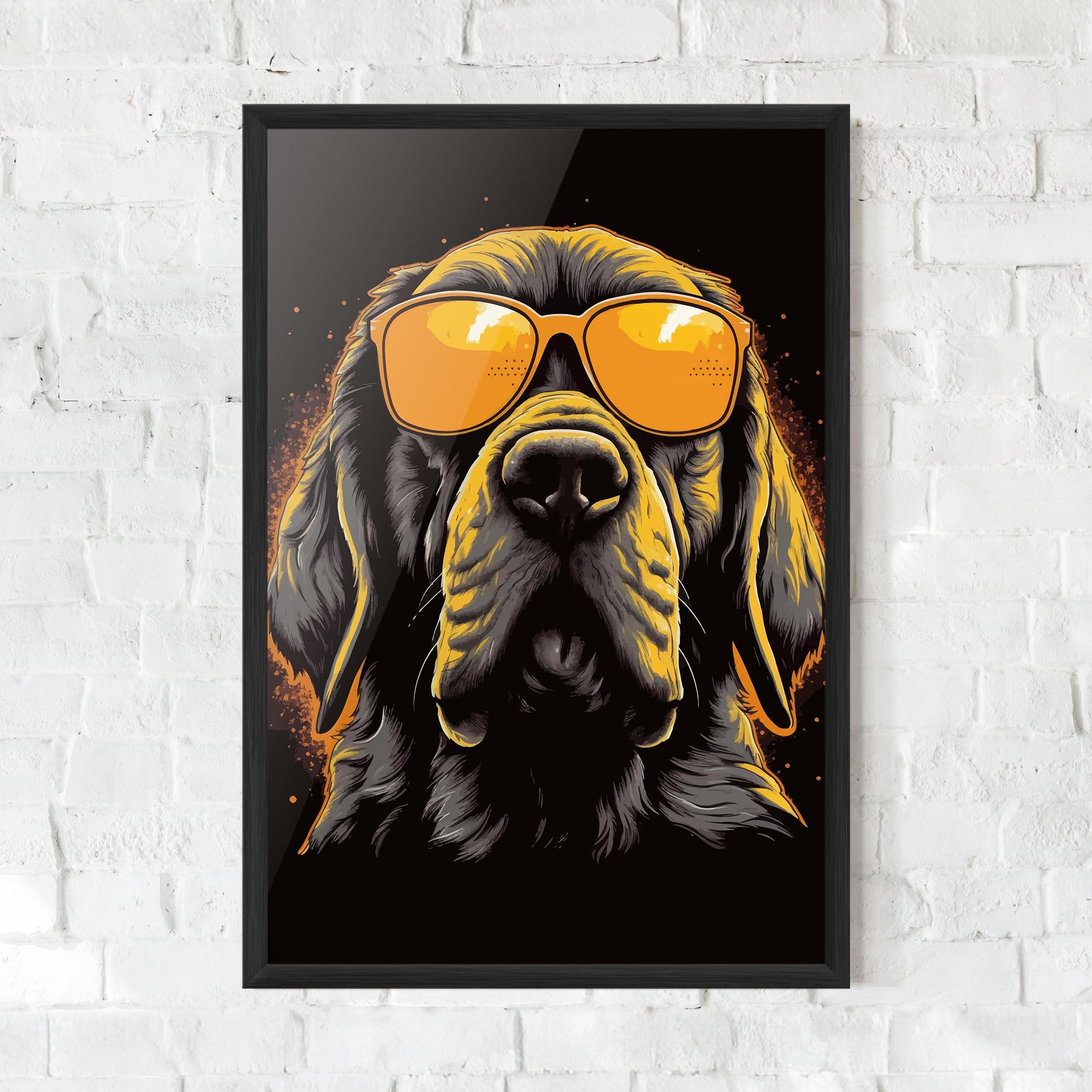 Keretezett Poszter Coolest Dog mockup 0