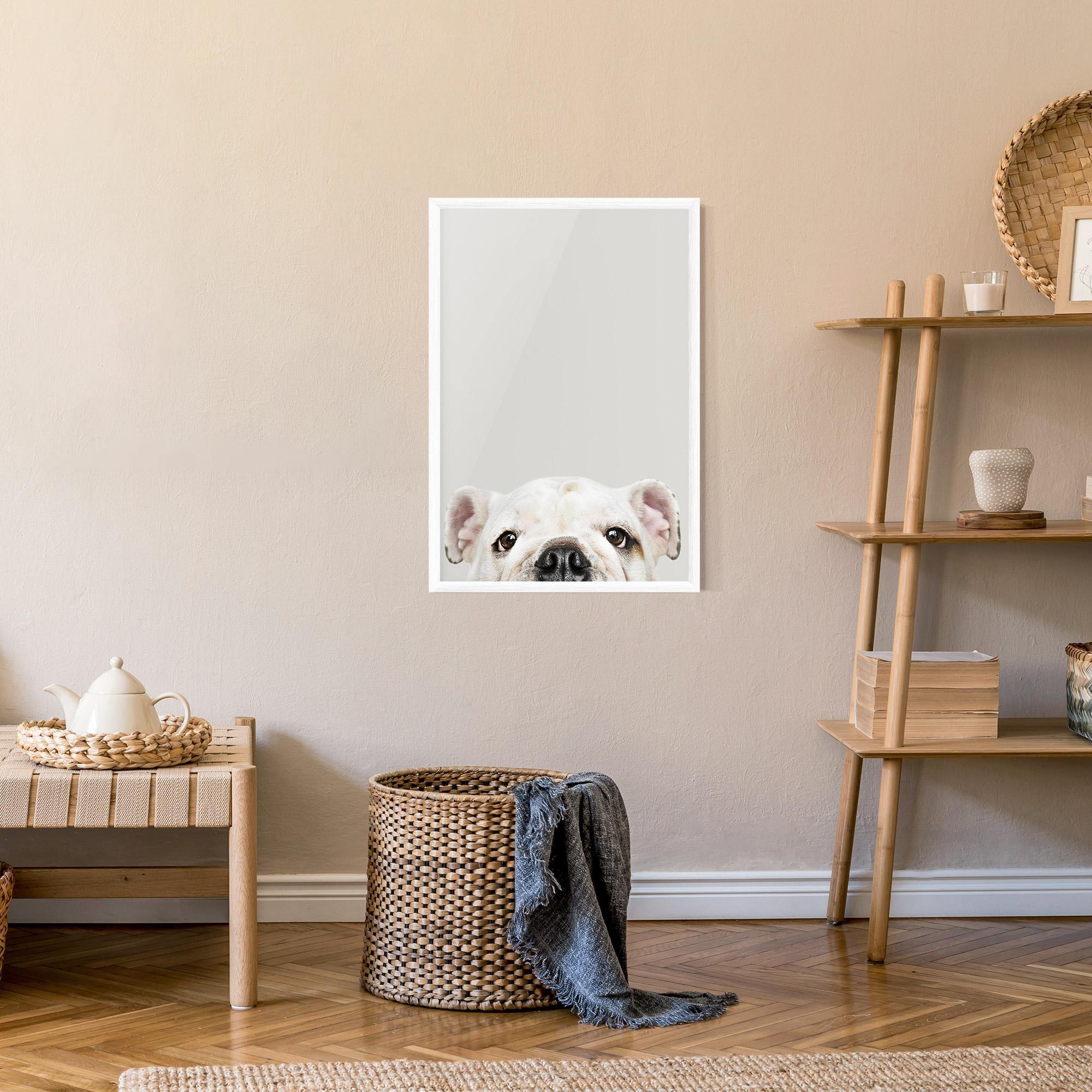 Keretezett Poszter Bulldog Eyes mockup 9