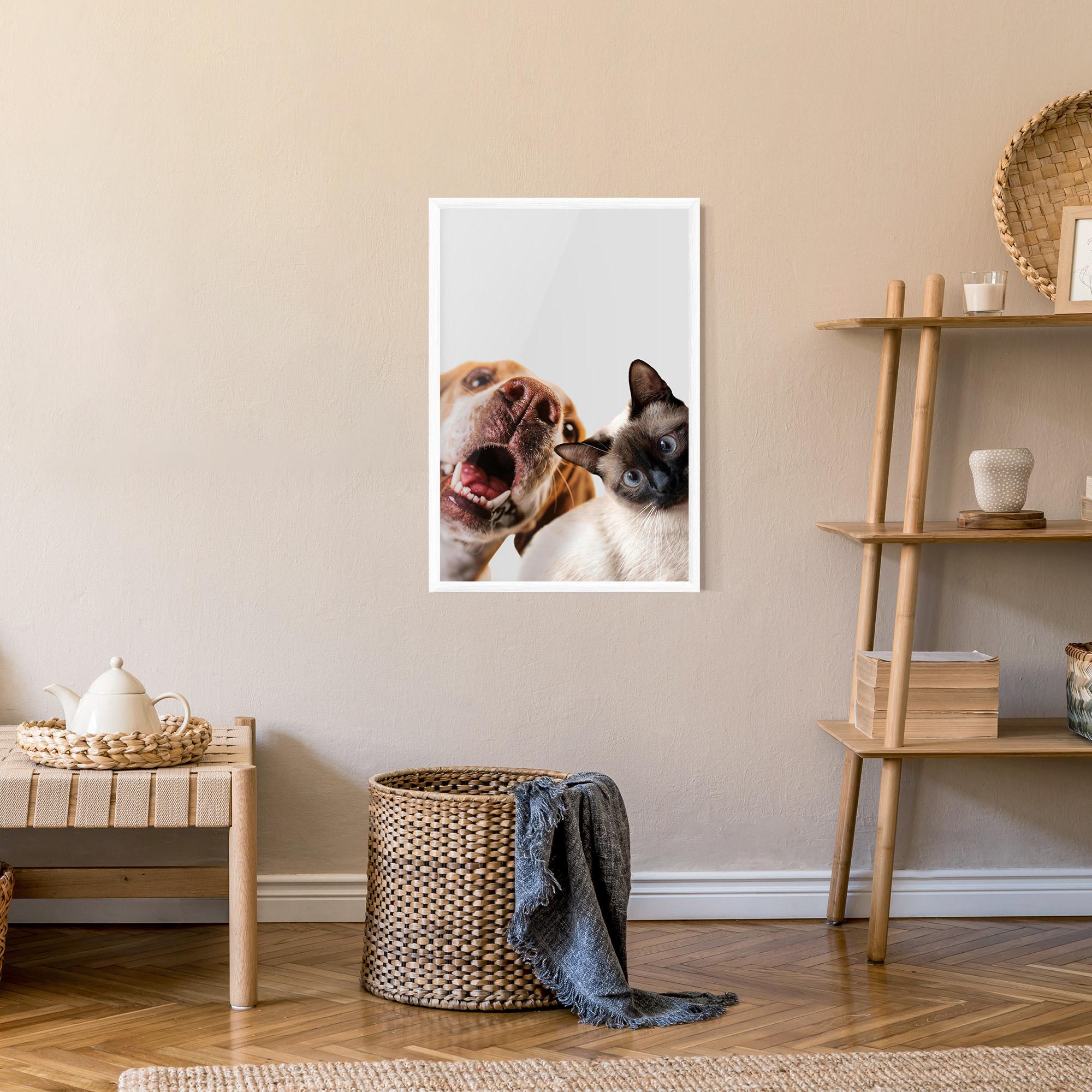Keretezett Poszter Cute Pet Collage mockup 9