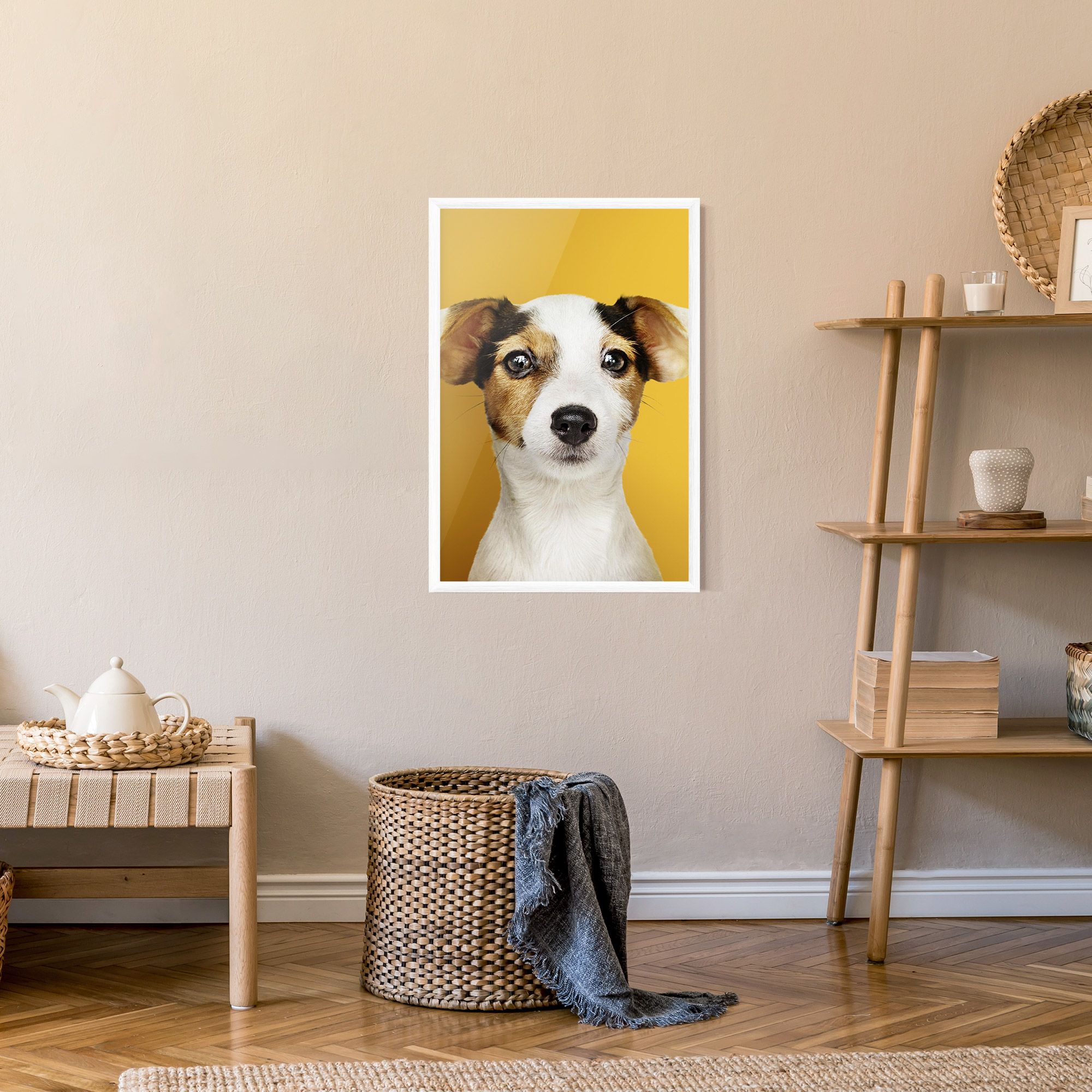 Puppy On Yellow mockup 9