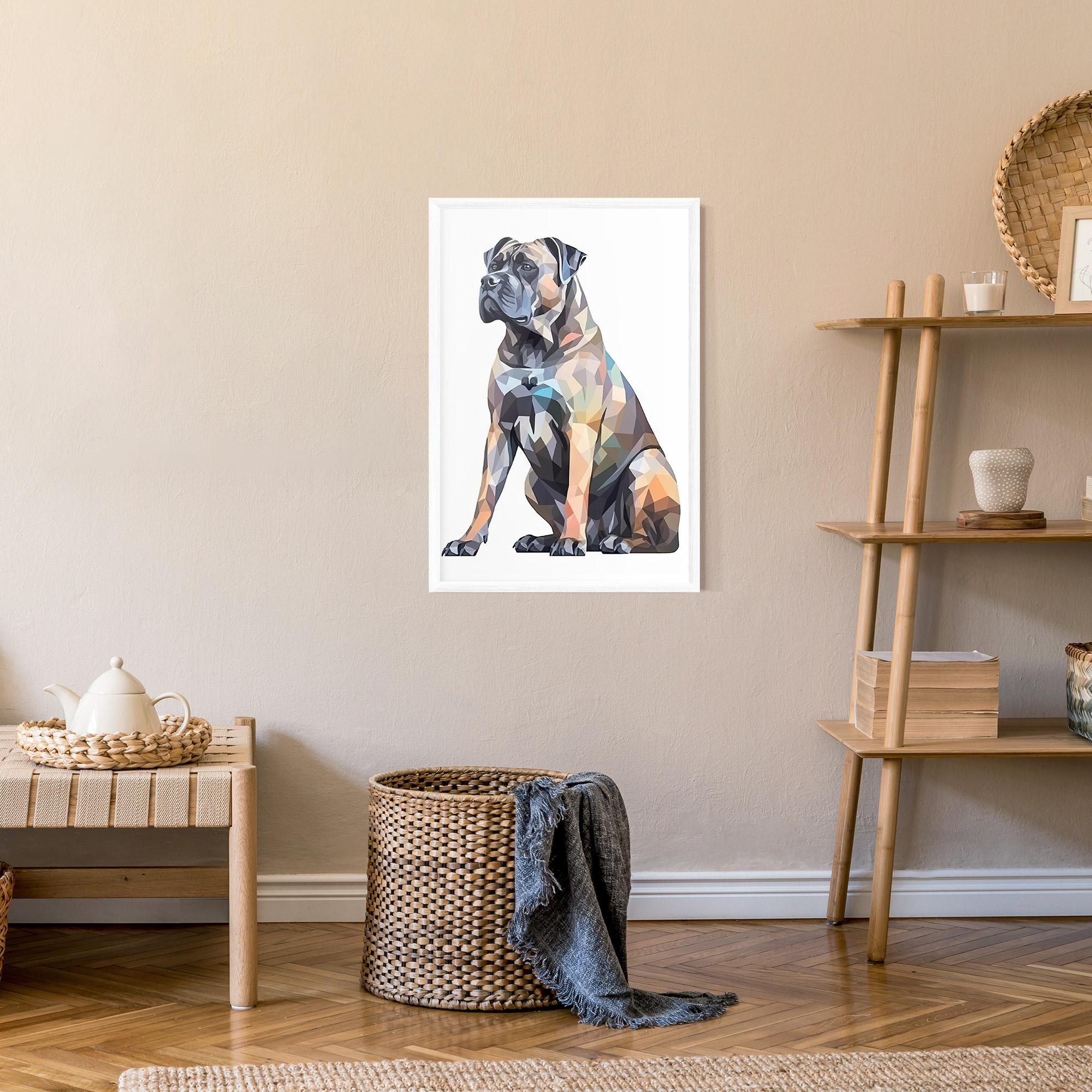Keretezett Poszter Watercolor Cane Corso mockup 9