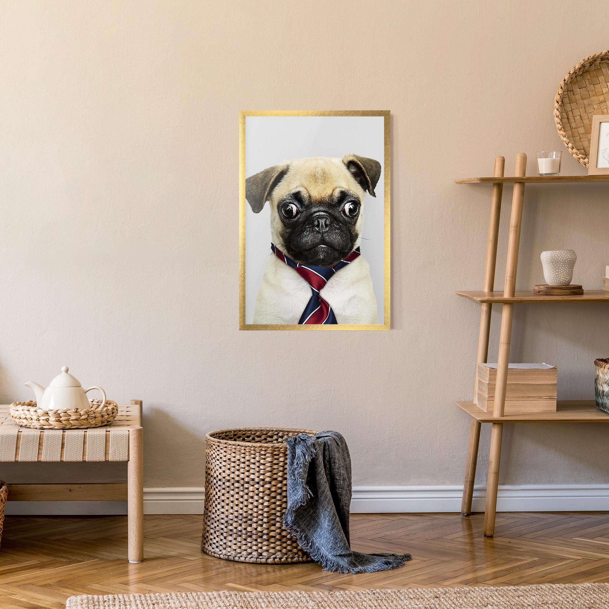 Keretezett Poszter Business Pug mockup 9
