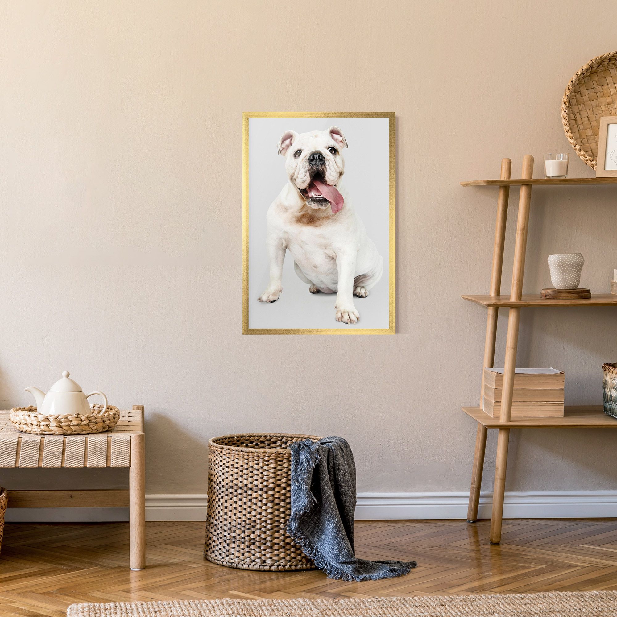 Happy White Dog mockup 9