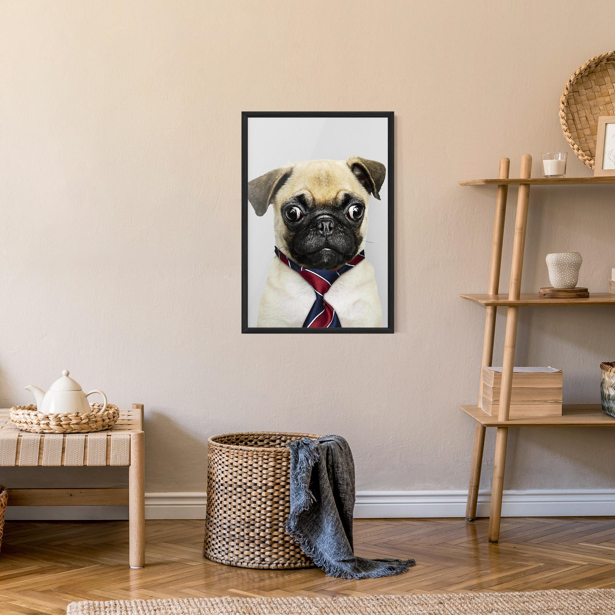Keretezett Poszter Business Pug mockup 9