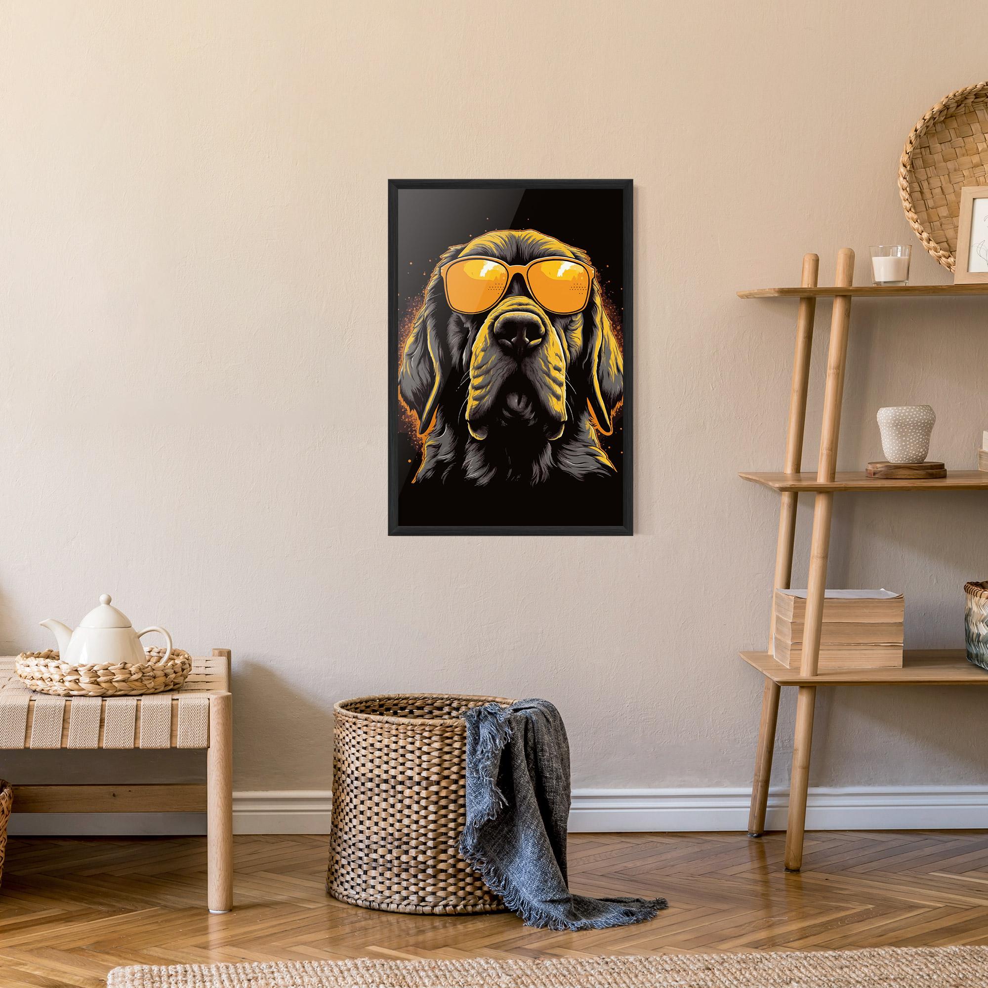Keretezett Poszter Coolest Dog mockup 9