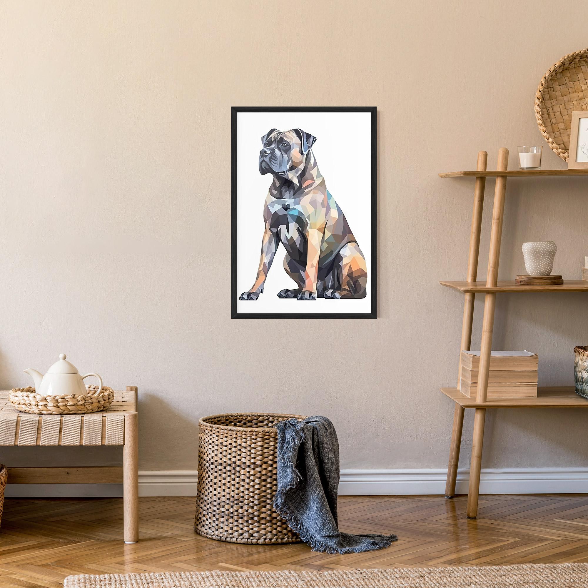 Keretezett Poszter Watercolor Cane Corso mockup 9