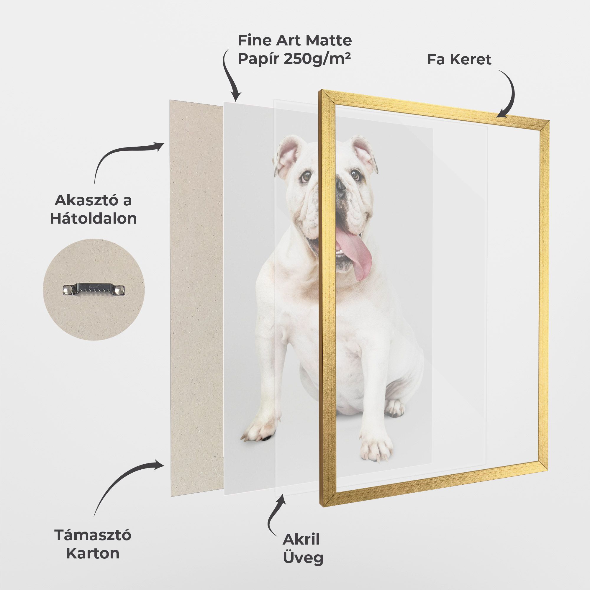 Happy White Dog mockup 1