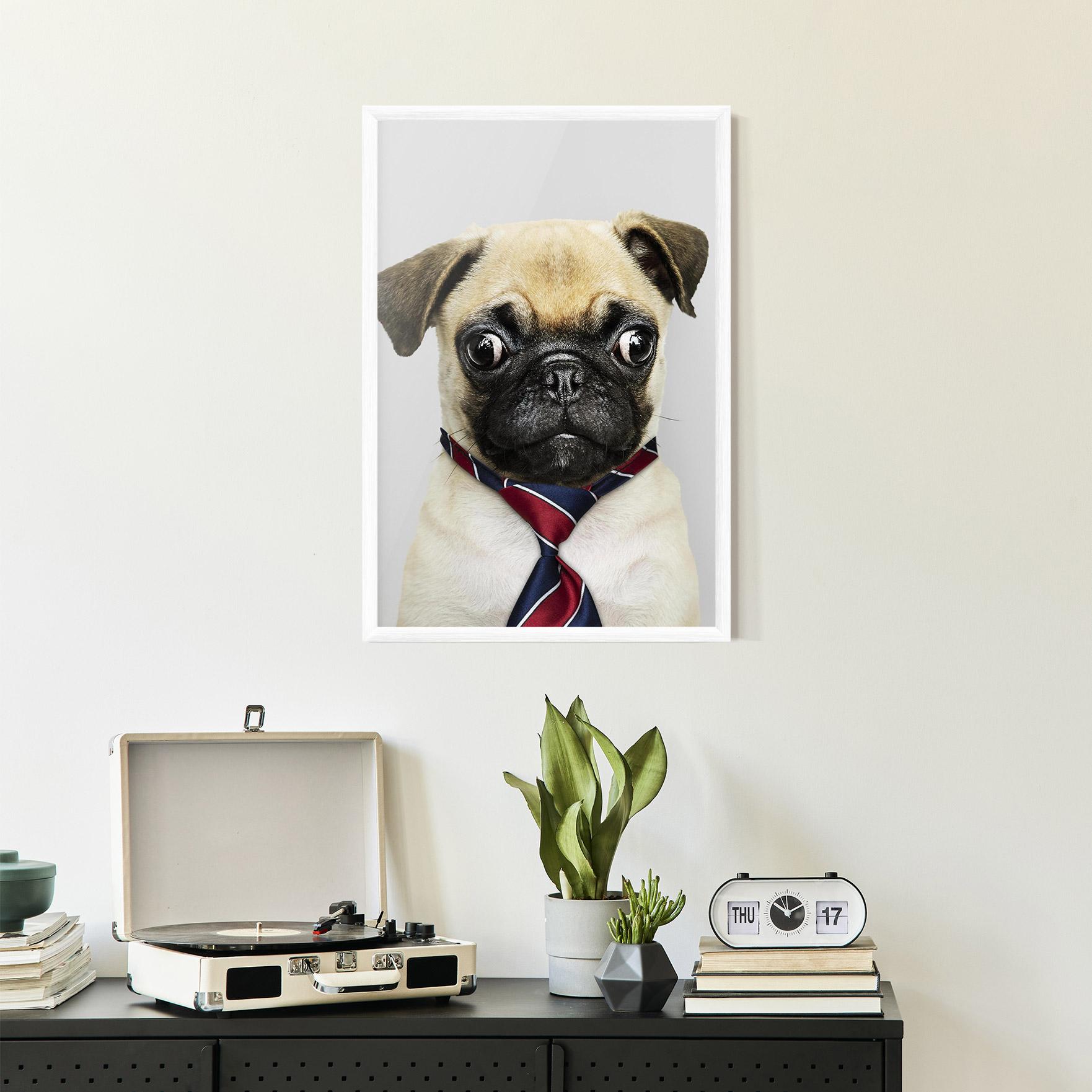 Keretezett Poszter Business Pug mockup 2
