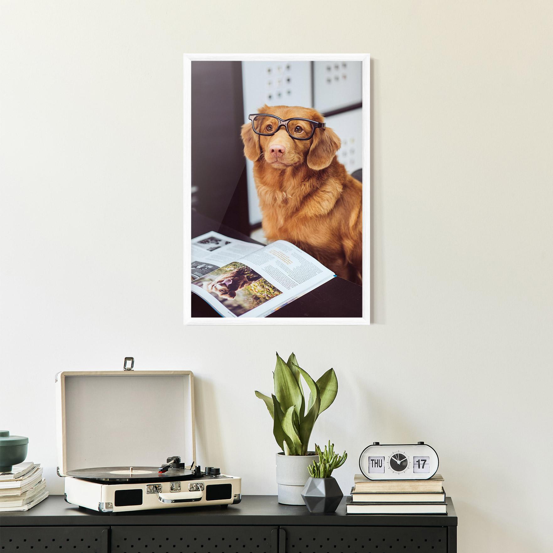 Keretezett Poszter Learning Dog mockup 2