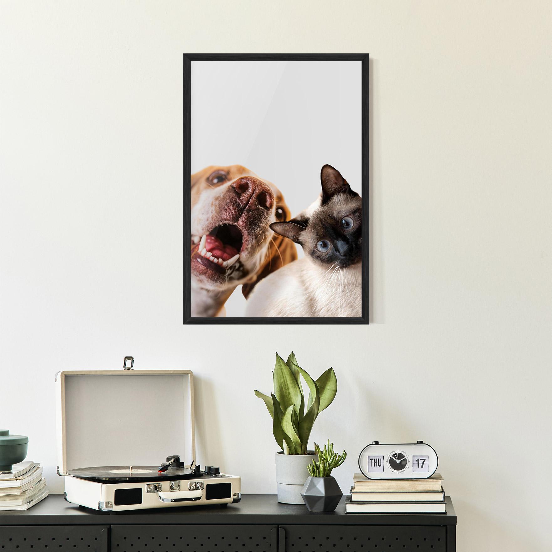 Keretezett Poszter Cute Pet Collage mockup 2