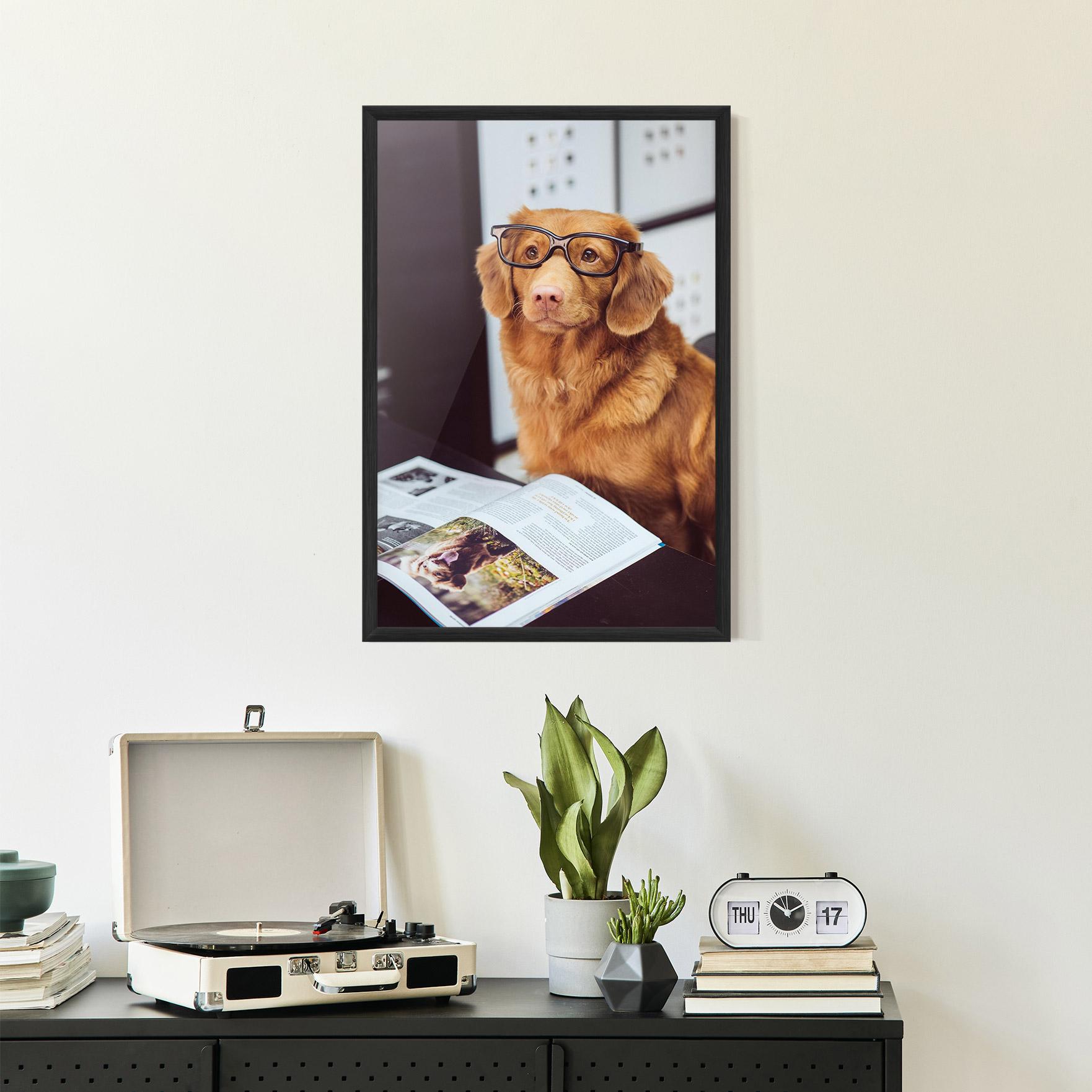 Keretezett Poszter Learning Dog mockup 2