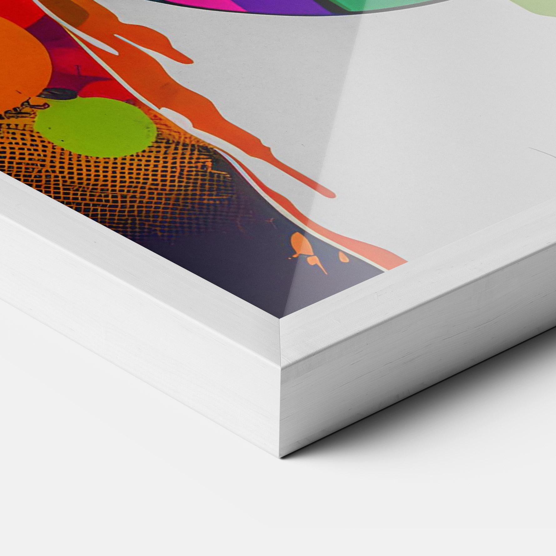 Keretezett Poszter Colorful Dog mockup 3