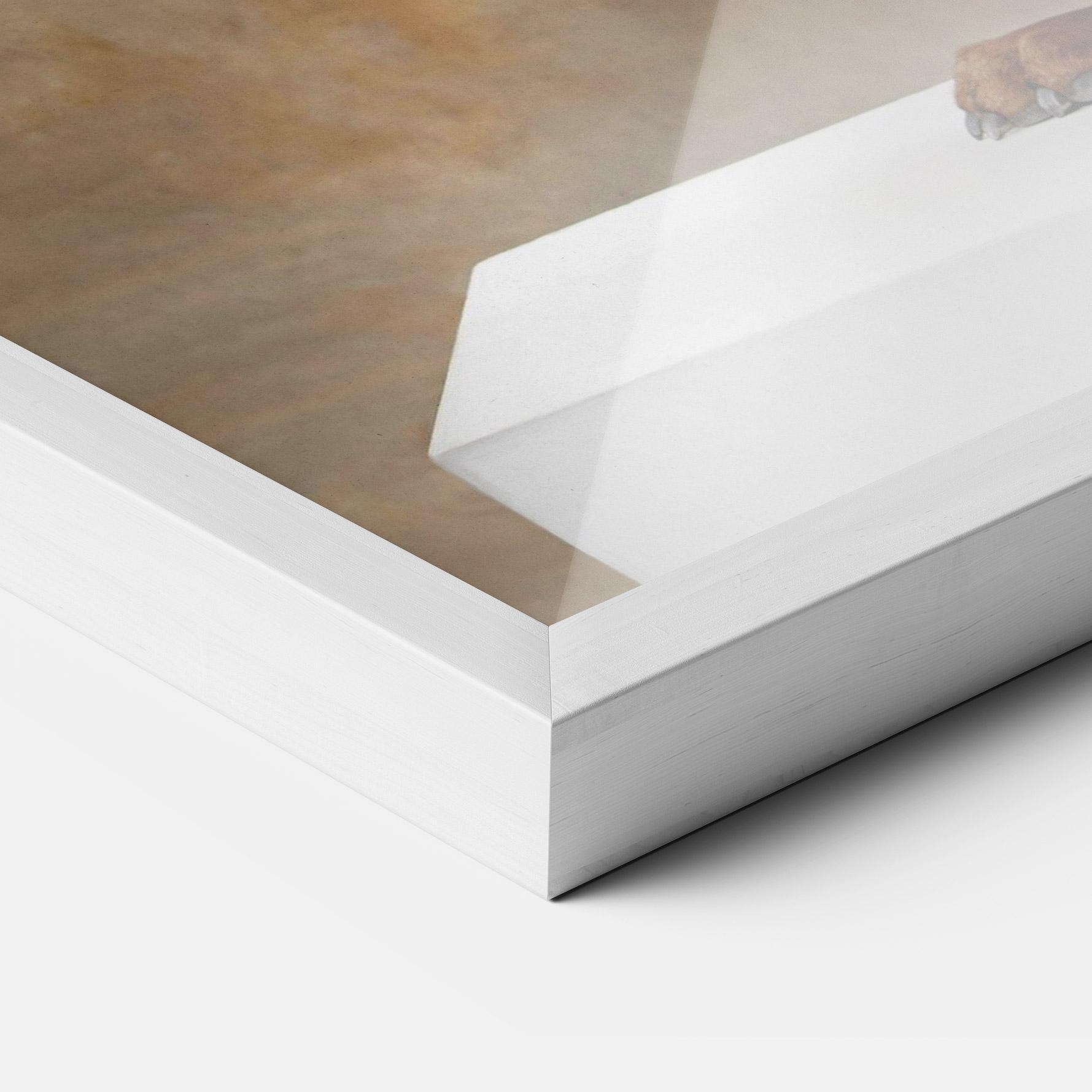 Keretezett Poszter Doberman Standing mockup 3