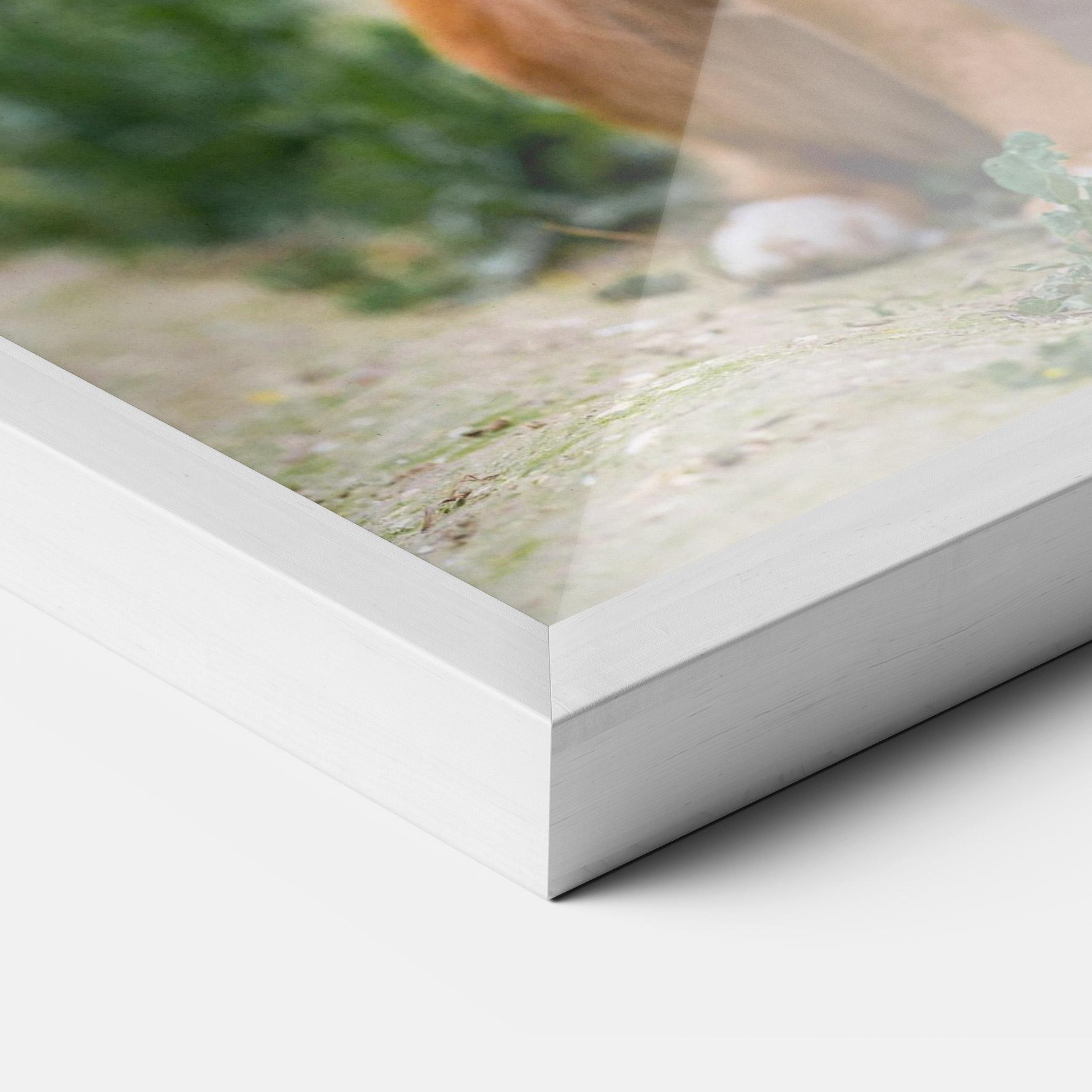 Keretezett Poszter Dog Yellow Flowers mockup 3