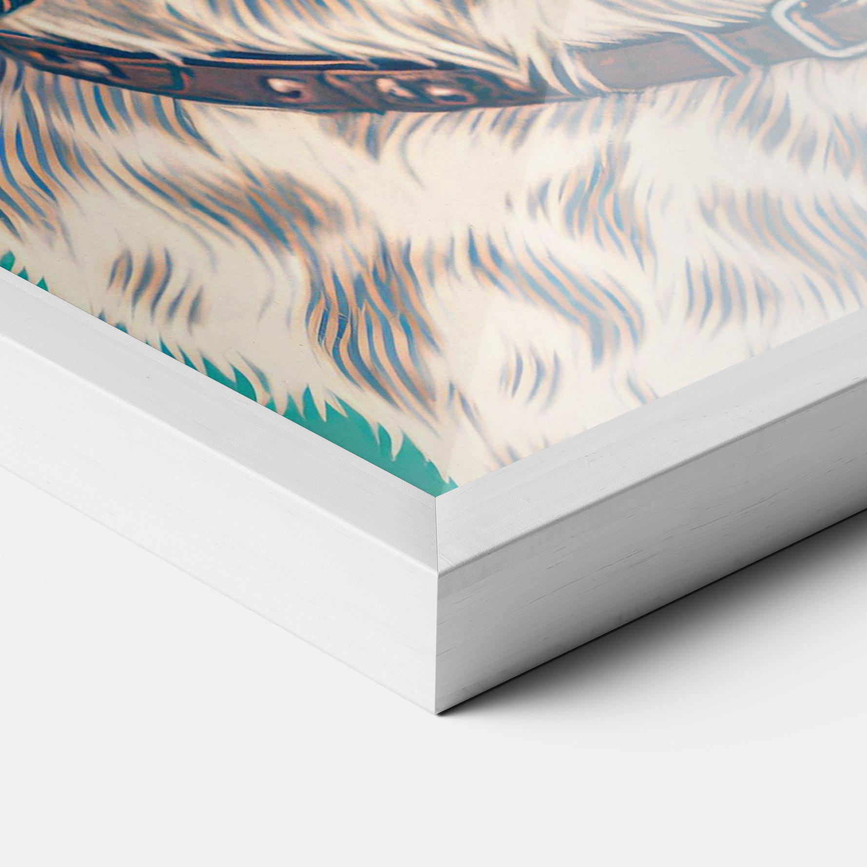 Keretezett Poszter Vintage Dog mockup 3