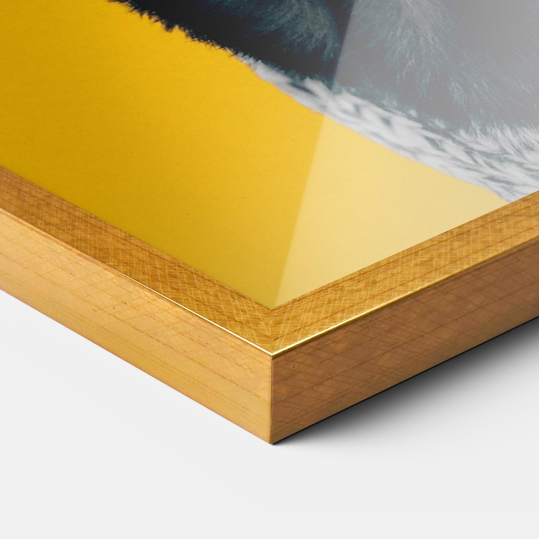 Keretezett Poszter Black Pug mockup 3