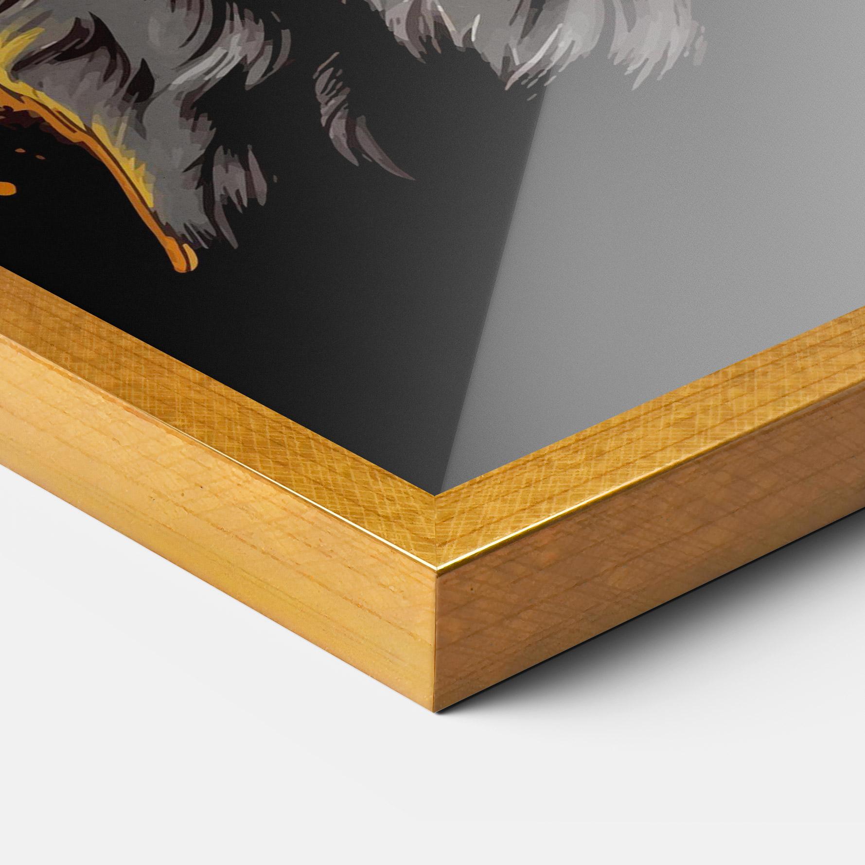 Keretezett Poszter Coolest Dog mockup 3