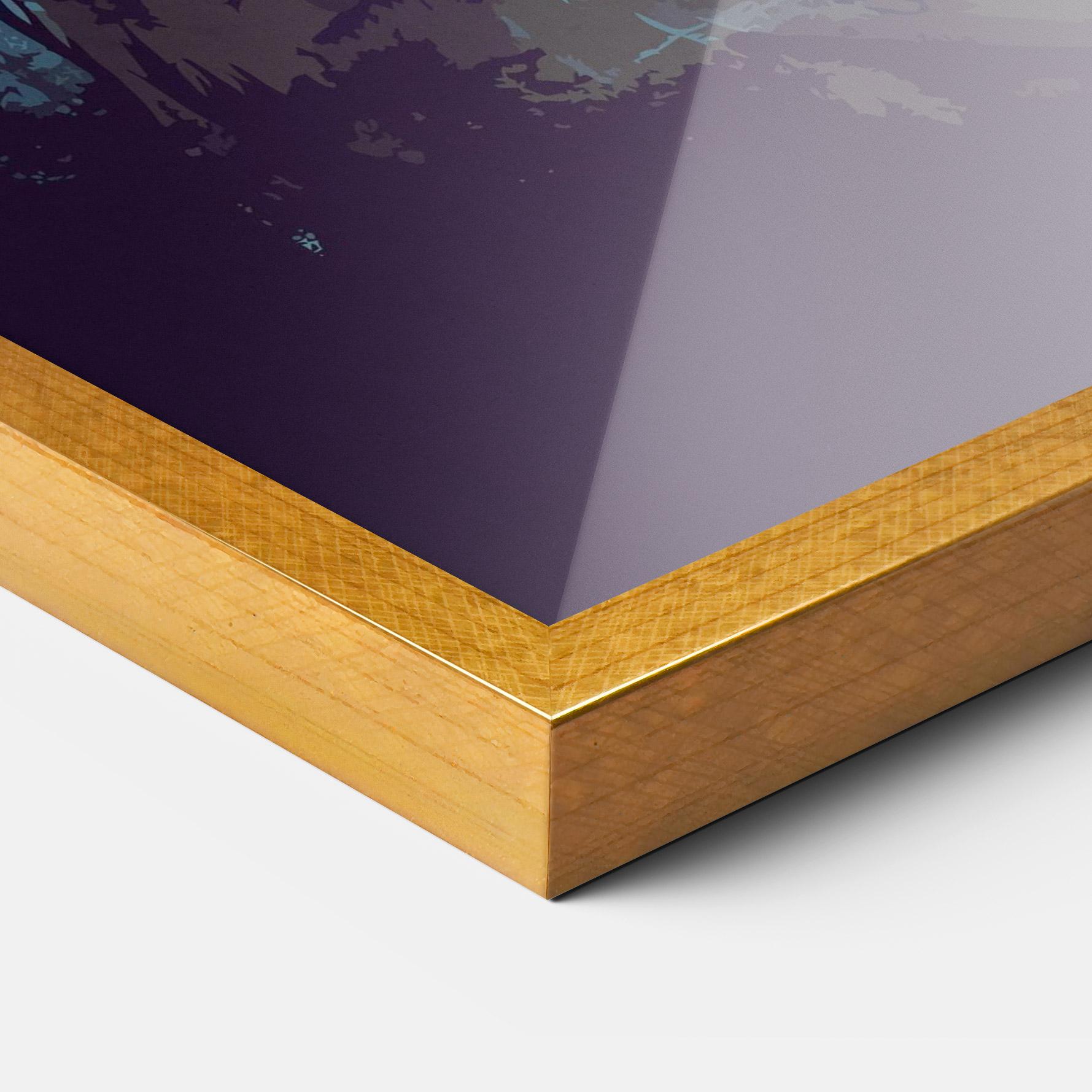 Keretezett Poszter Sunset Dog mockup 3