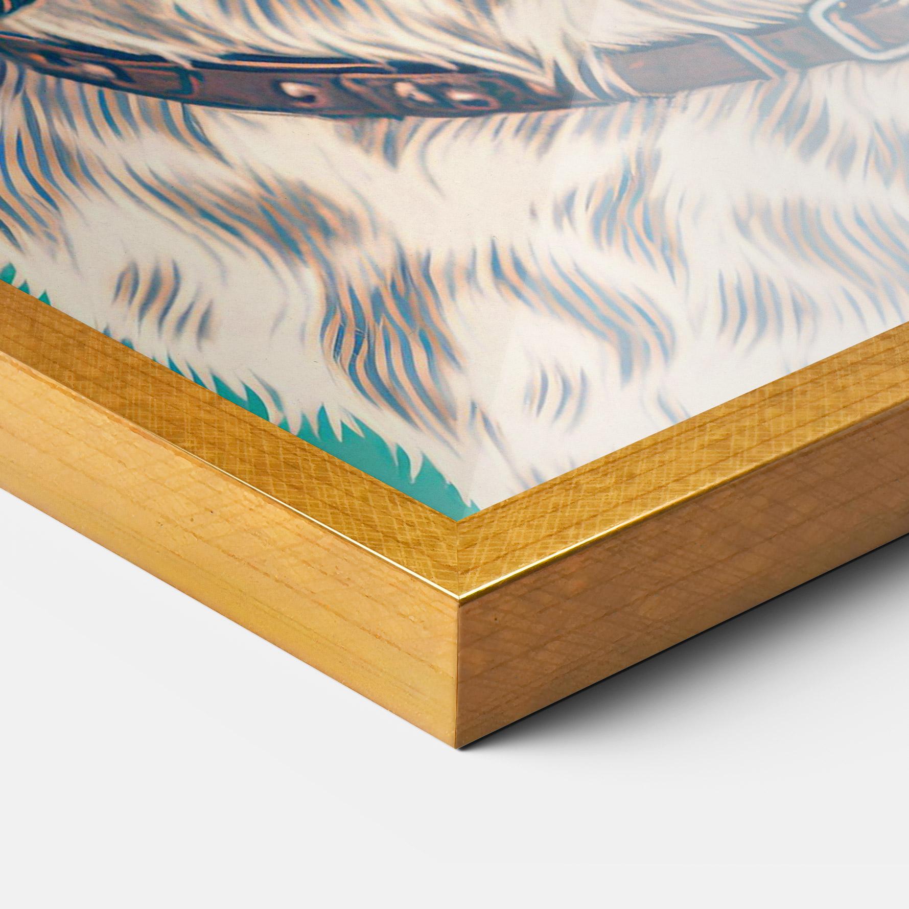 Keretezett Poszter Vintage Dog mockup 3