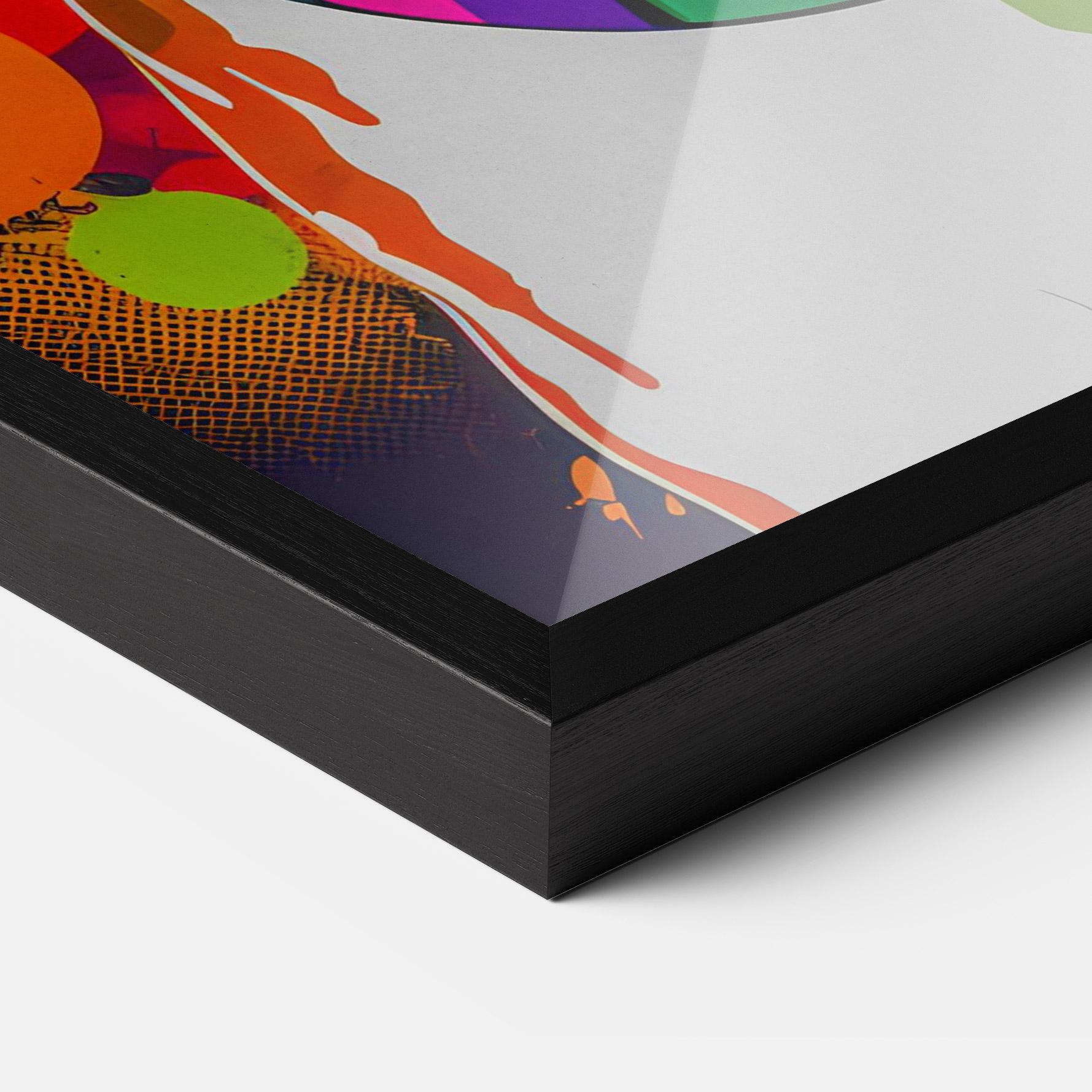 Keretezett Poszter Colorful Dog mockup 3