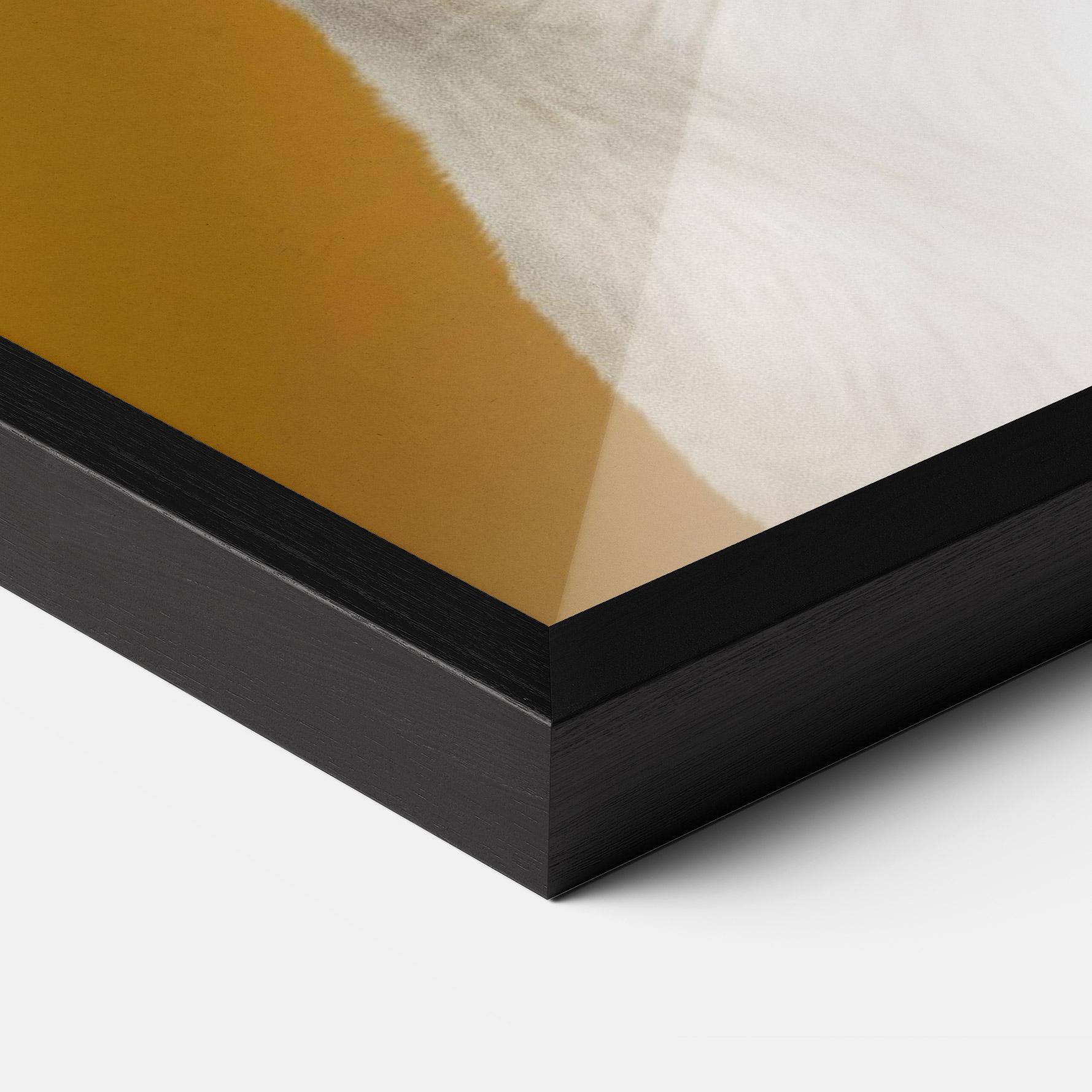 Keretezett Poszter Puppy On Yellow mockup 3