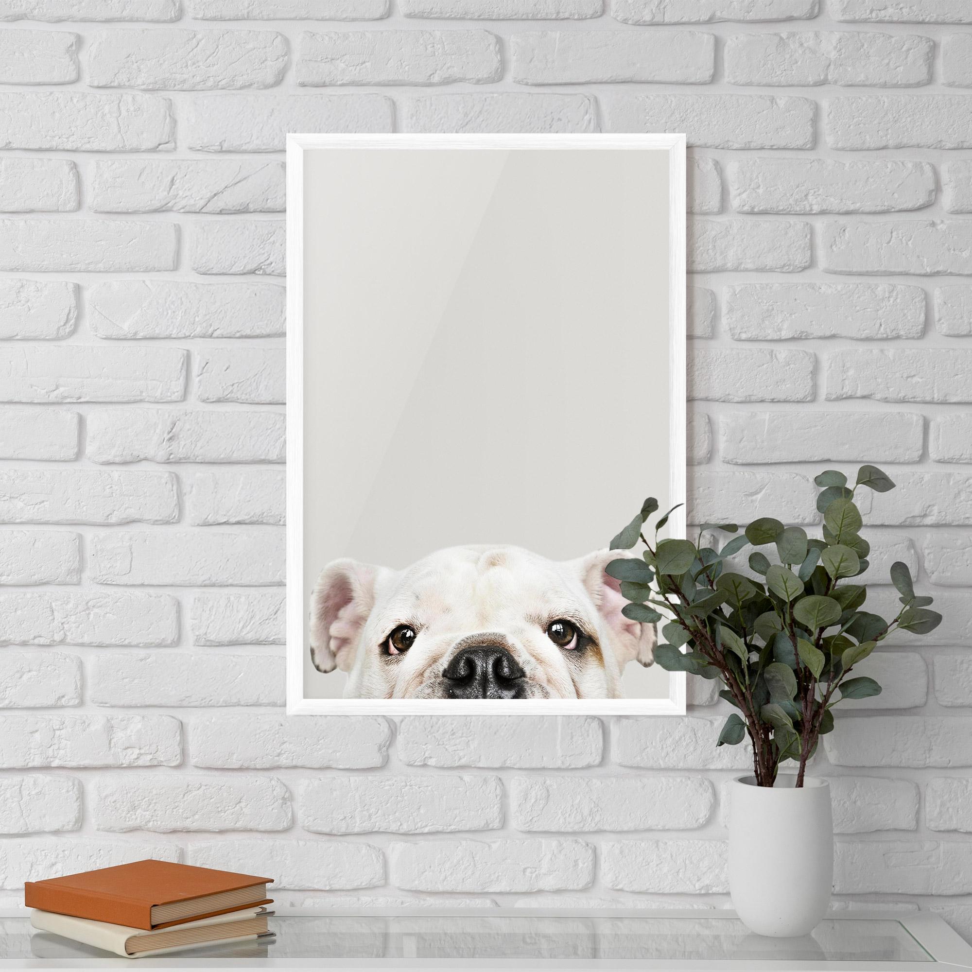 Keretezett Poszter Bulldog Eyes mockup 5