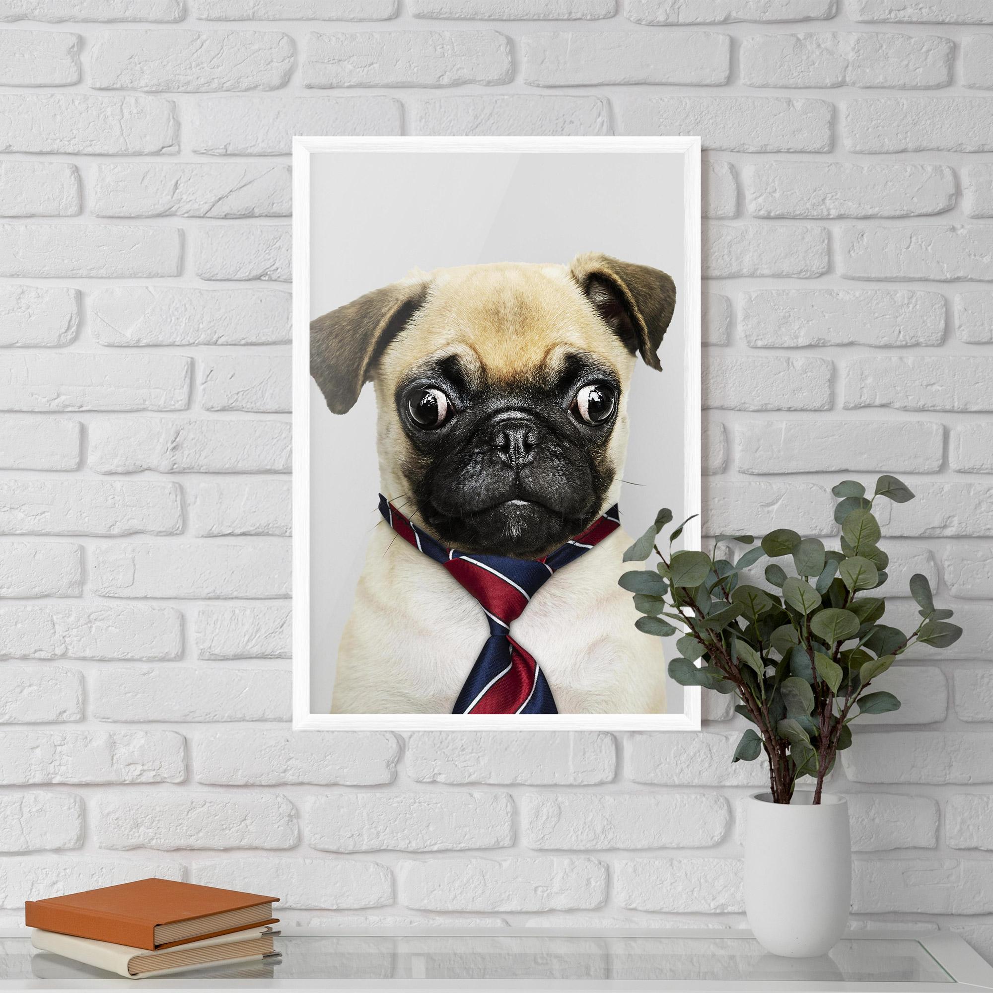 Keretezett Poszter Business Pug mockup 5