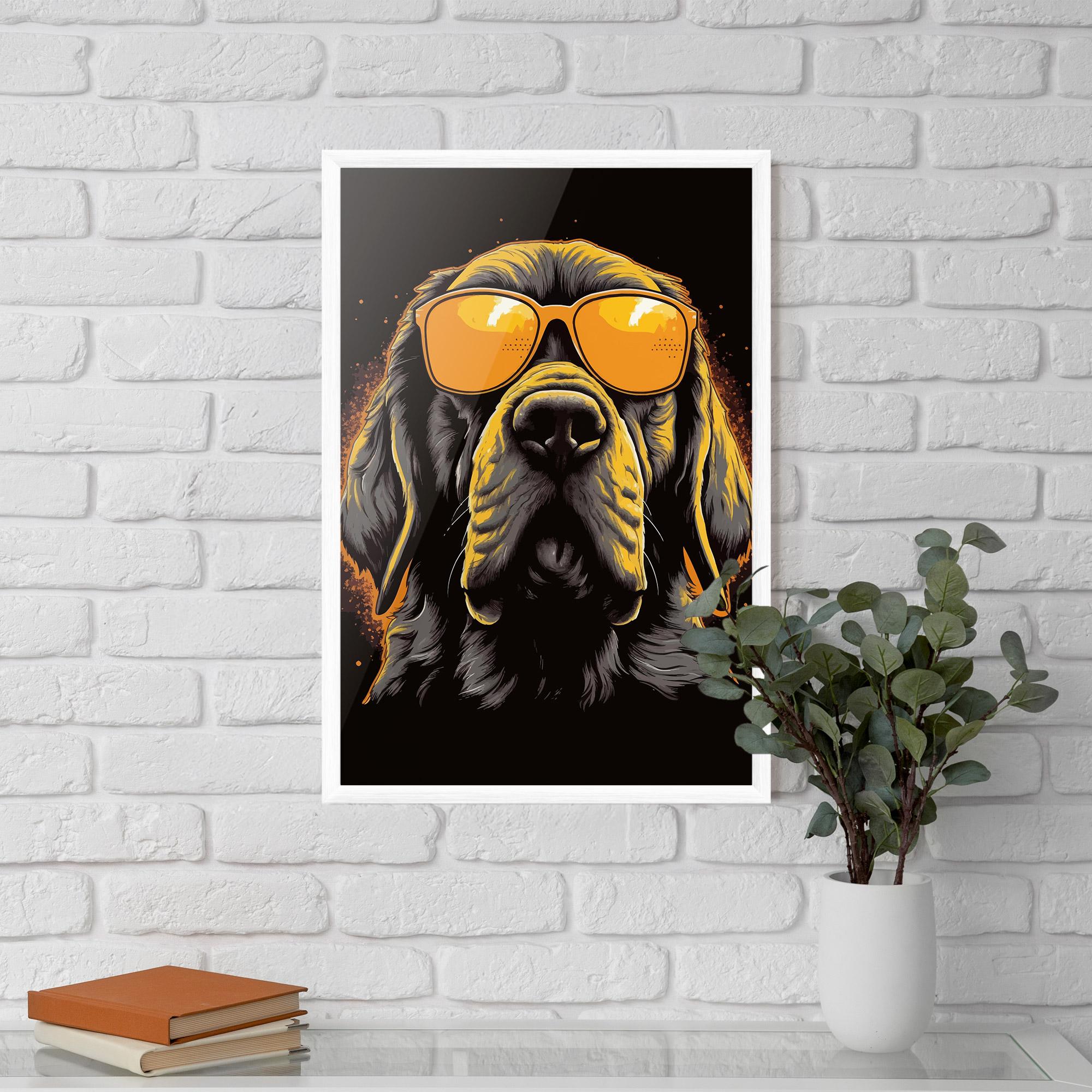 Keretezett Poszter Coolest Dog mockup 5