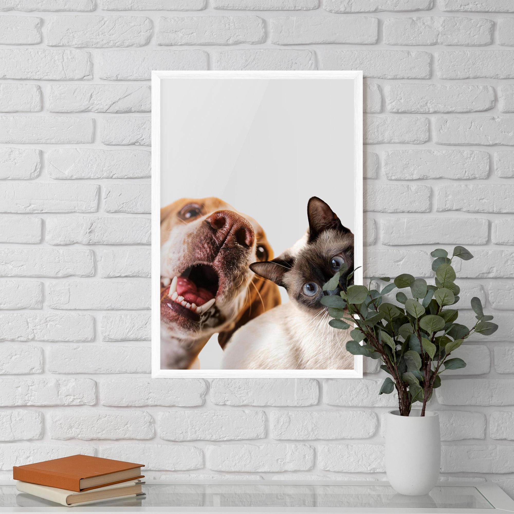 Keretezett Poszter Cute Pet Collage mockup 5