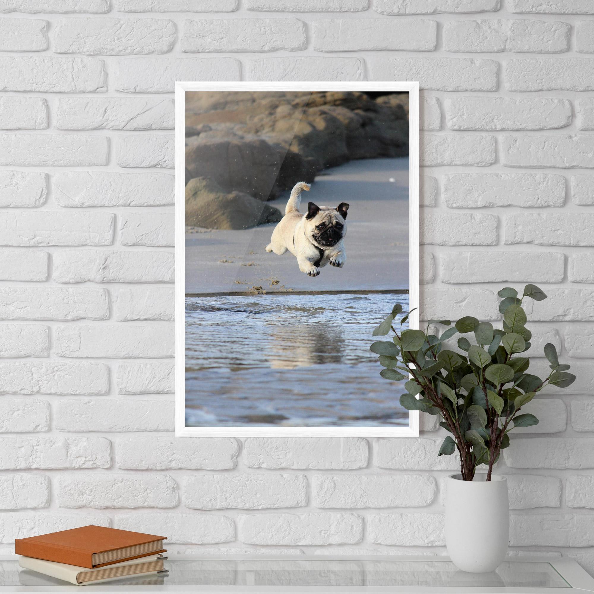 Keretezett Poszter Water Pug mockup 5
