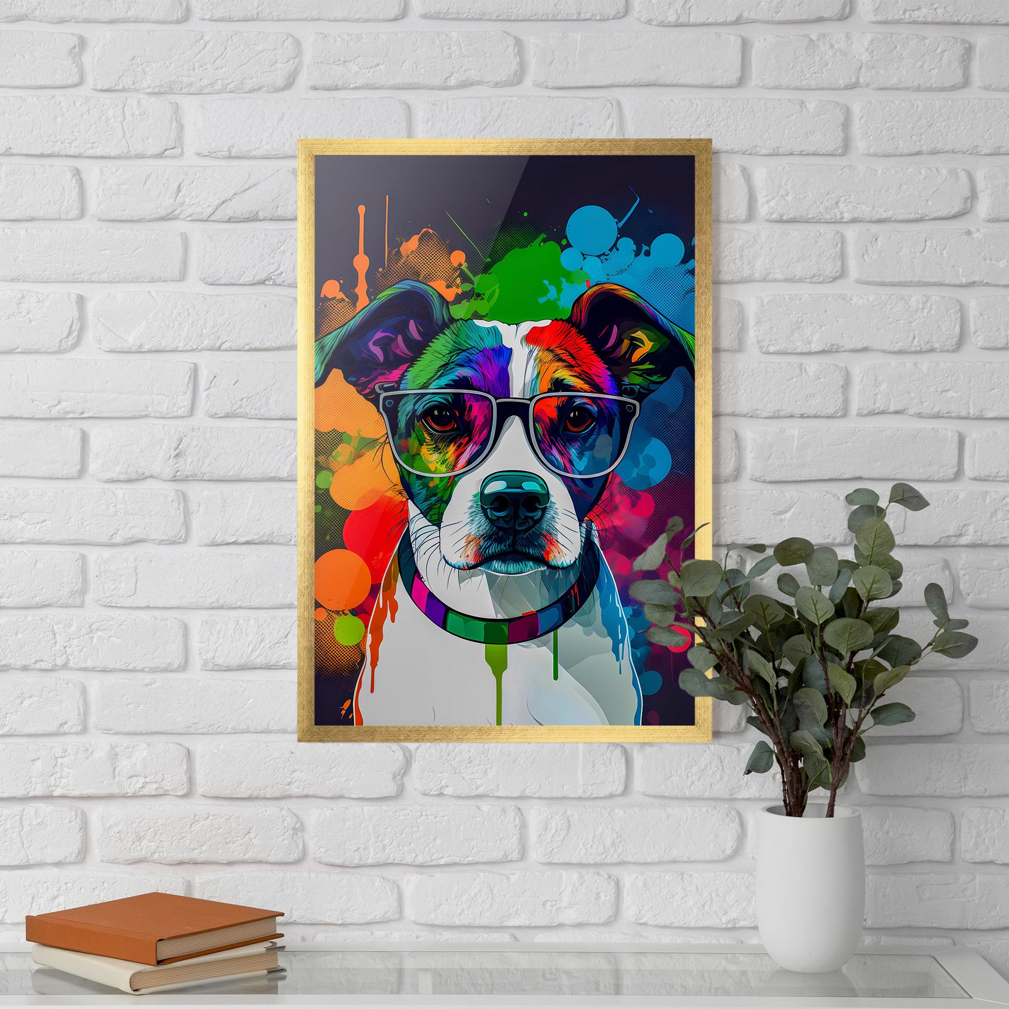 Colorful Dog mockup 5