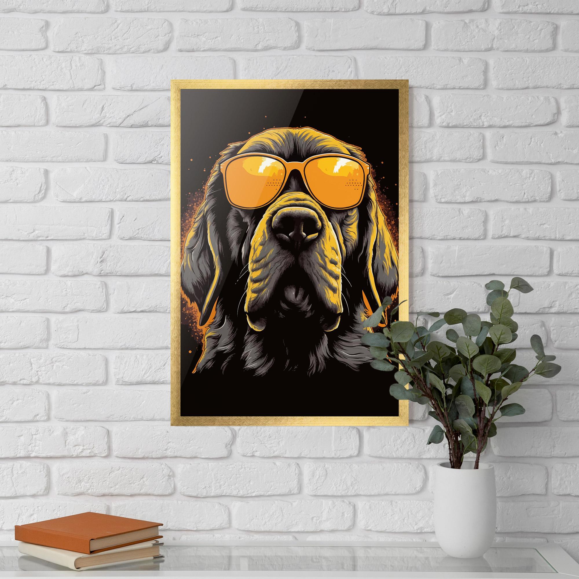 Keretezett Poszter Coolest Dog mockup 5