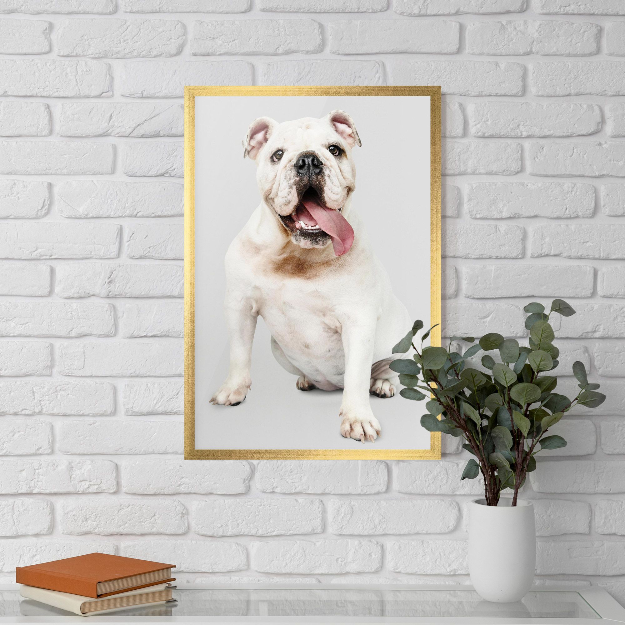 Happy White Dog mockup 5