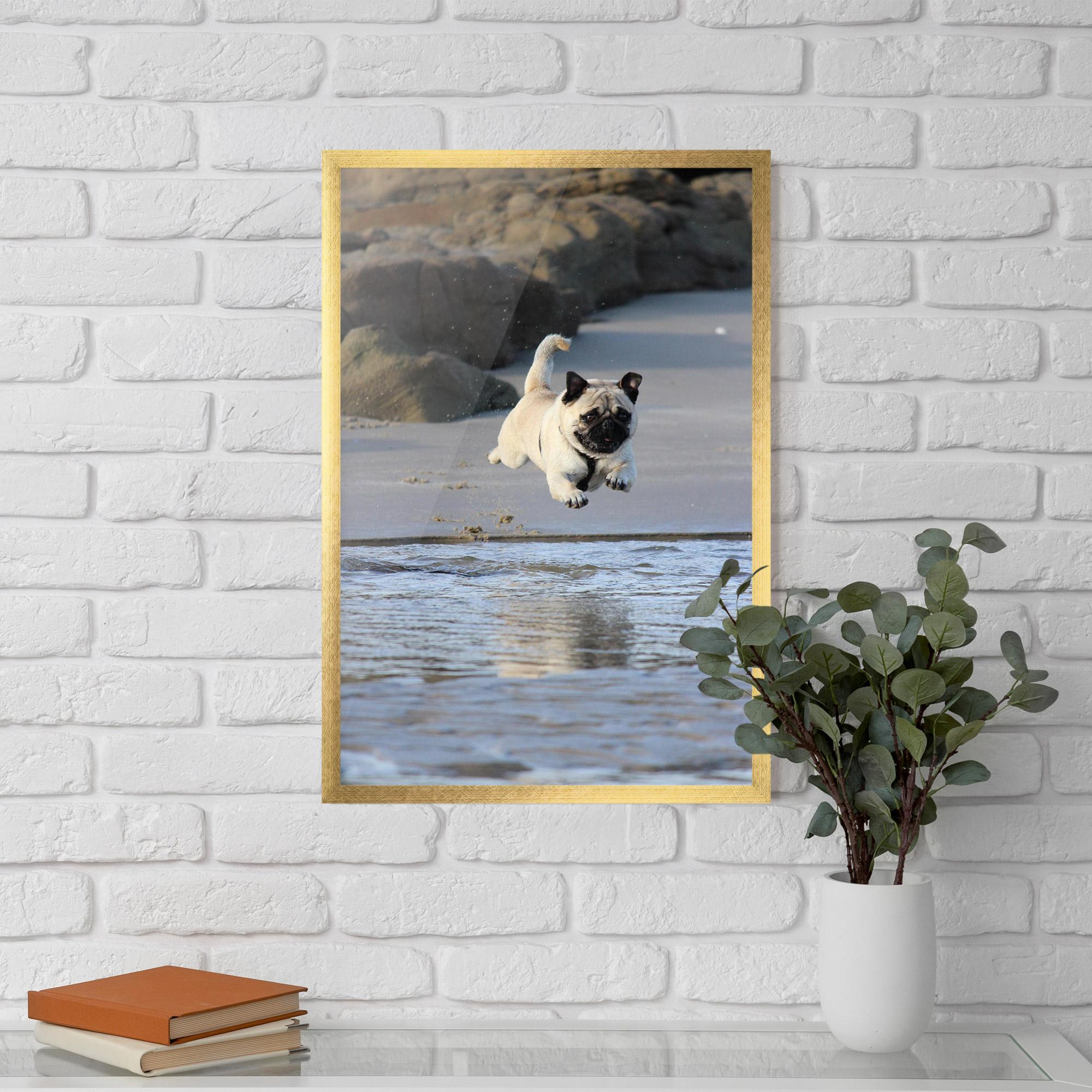 Keretezett Poszter Water Pug mockup 5