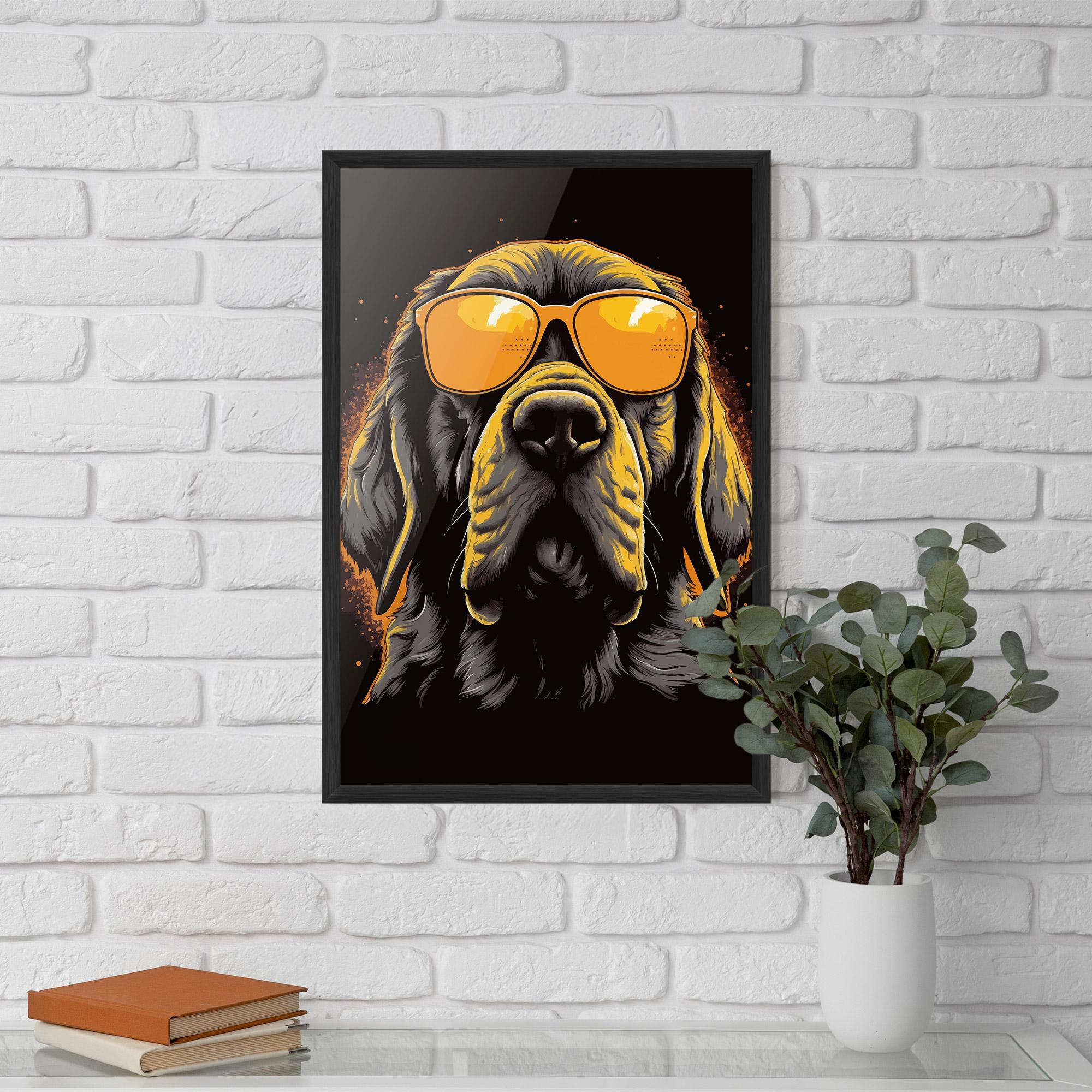 Keretezett Poszter Coolest Dog mockup 5