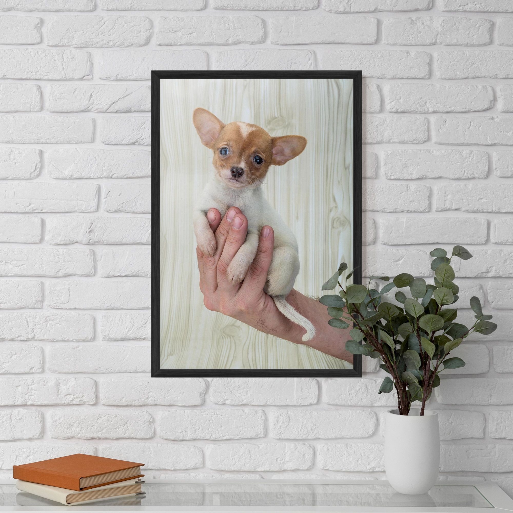Holding Chihuahua mockup 5