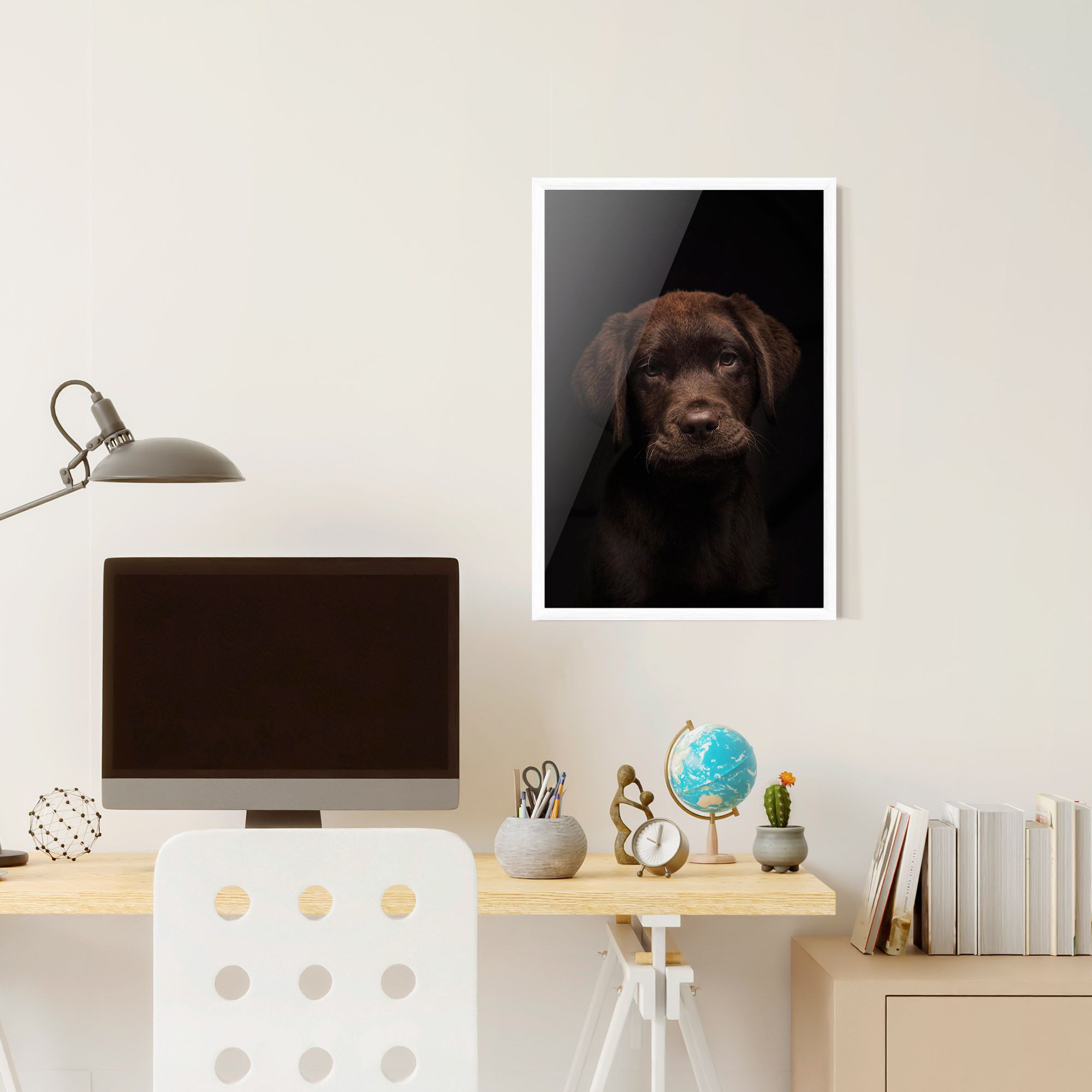 Chocolate Labrador mockup 6
