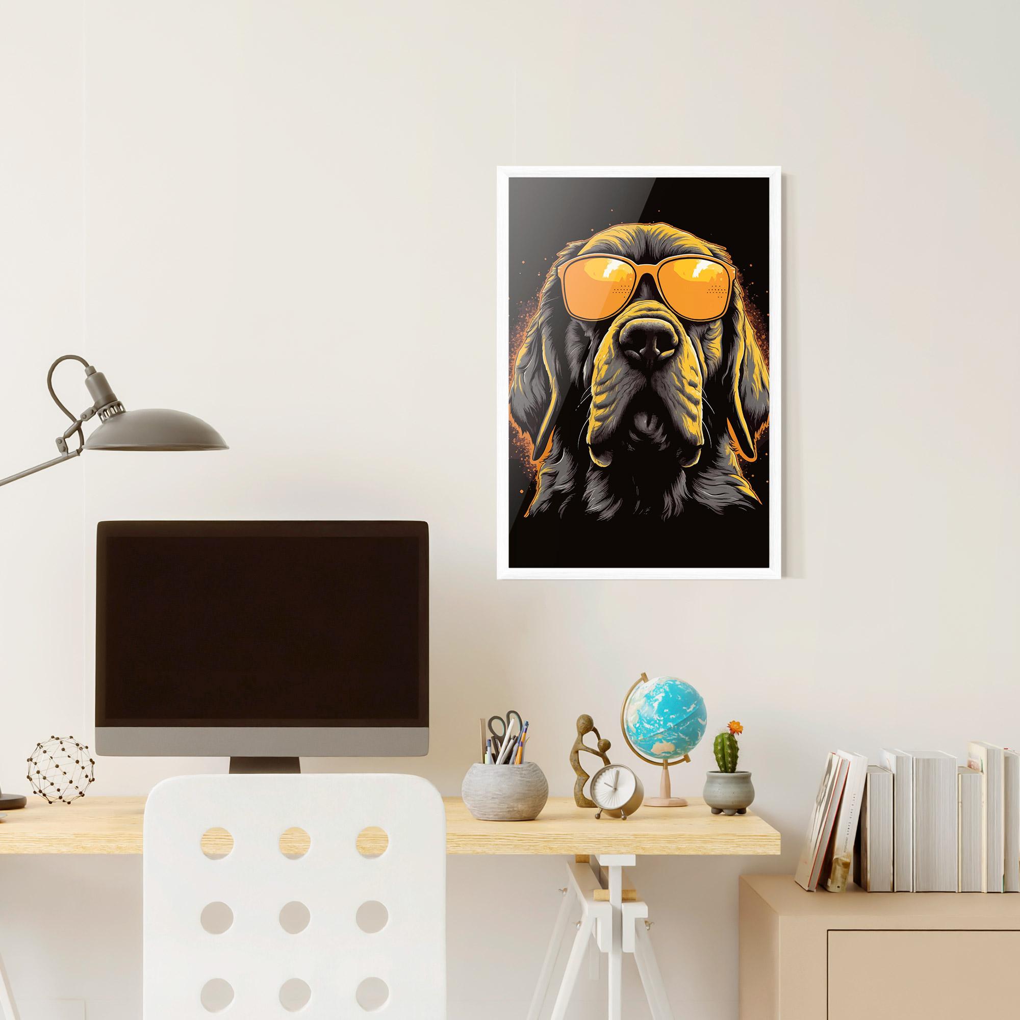 Keretezett Poszter Coolest Dog mockup 6