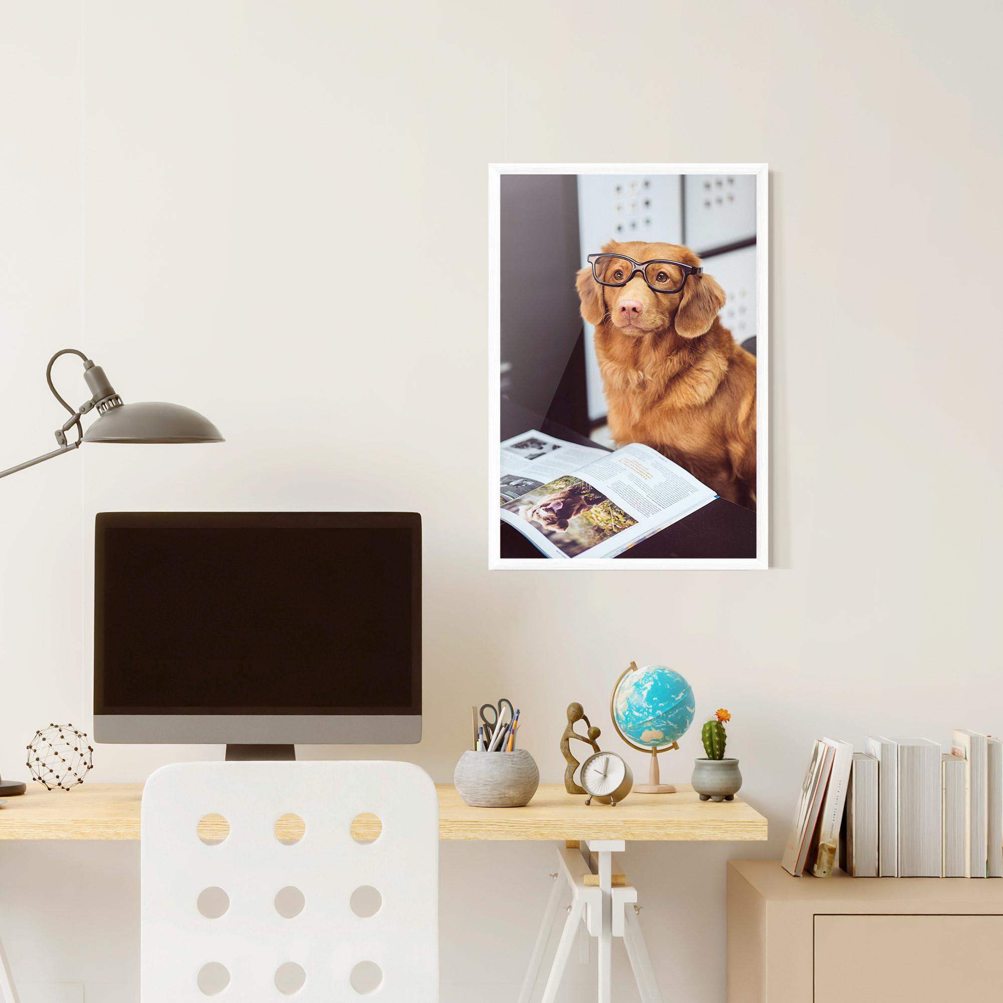 Keretezett Poszter Learning Dog mockup 6