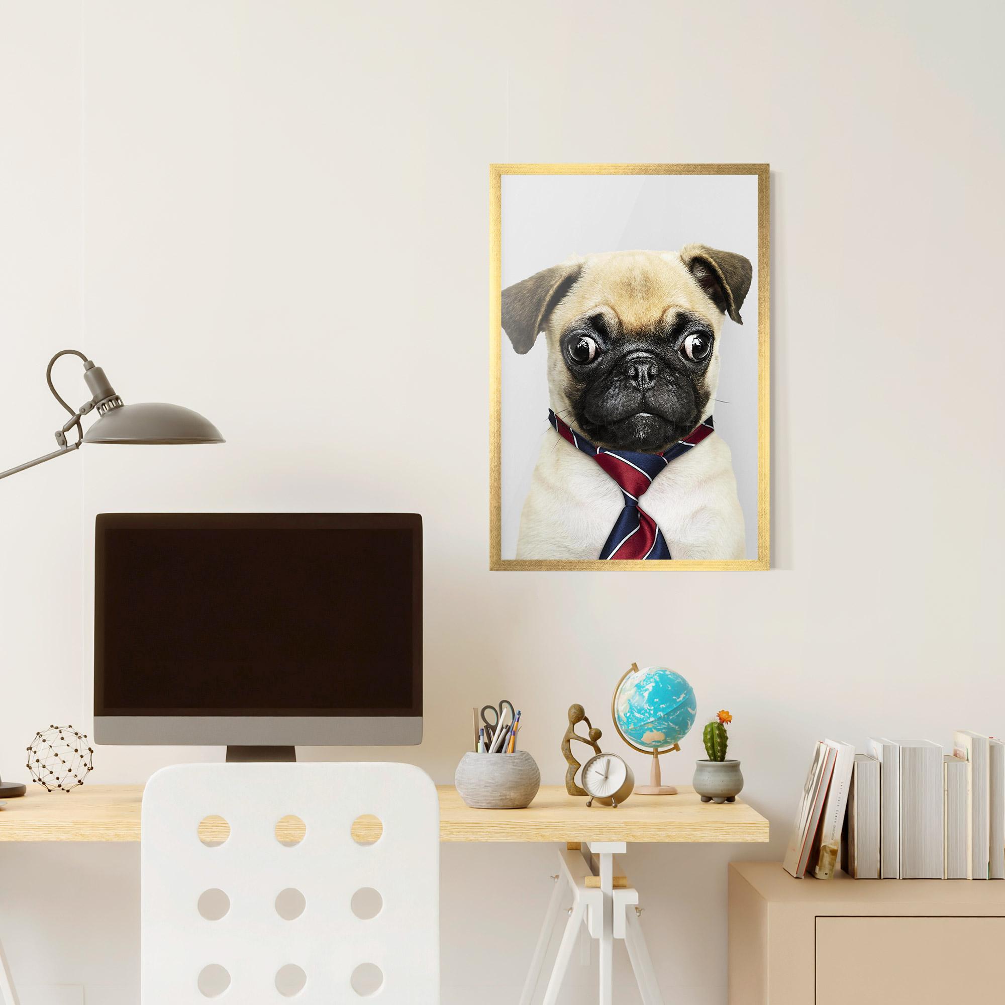 Keretezett Poszter Business Pug mockup 6