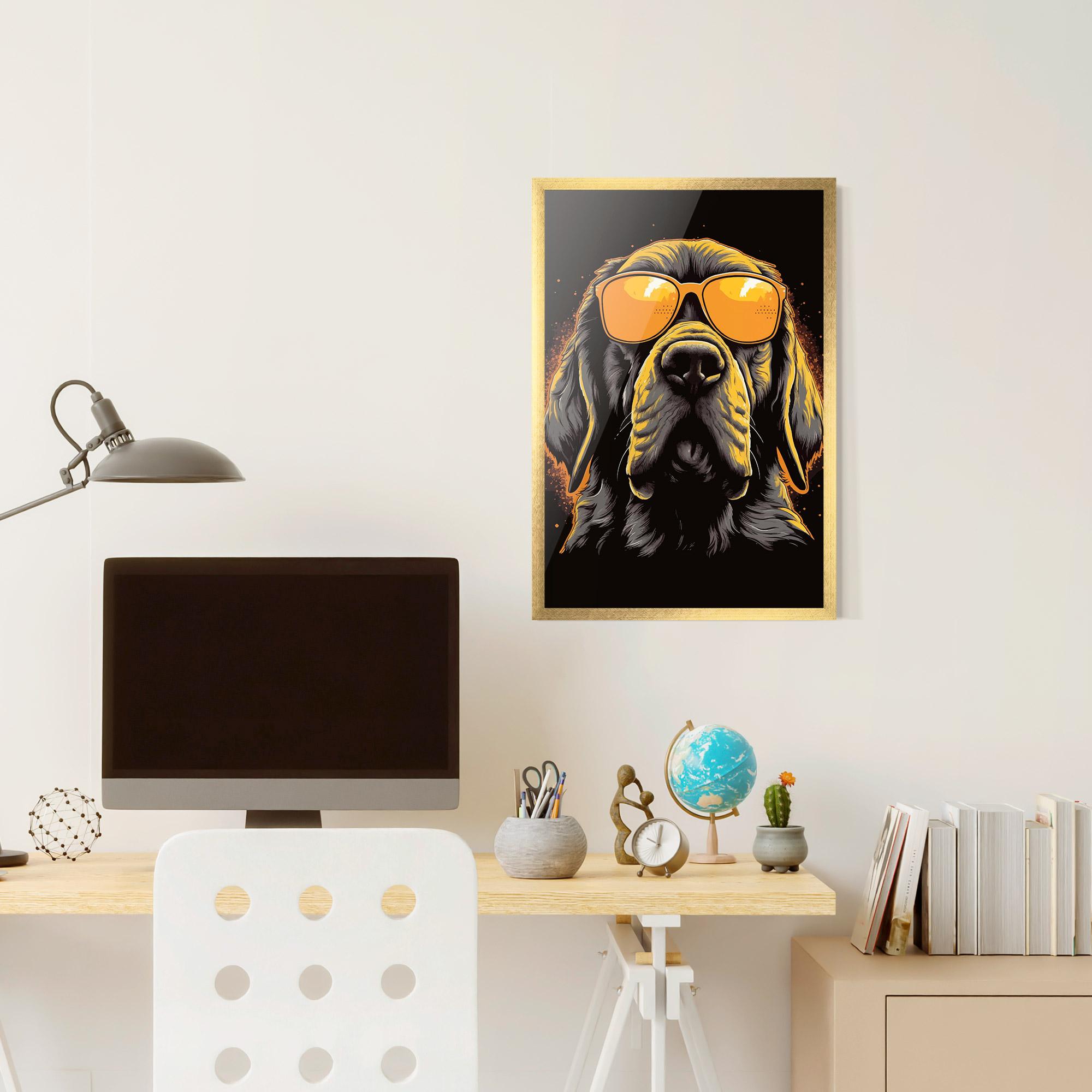 Keretezett Poszter Coolest Dog mockup 6